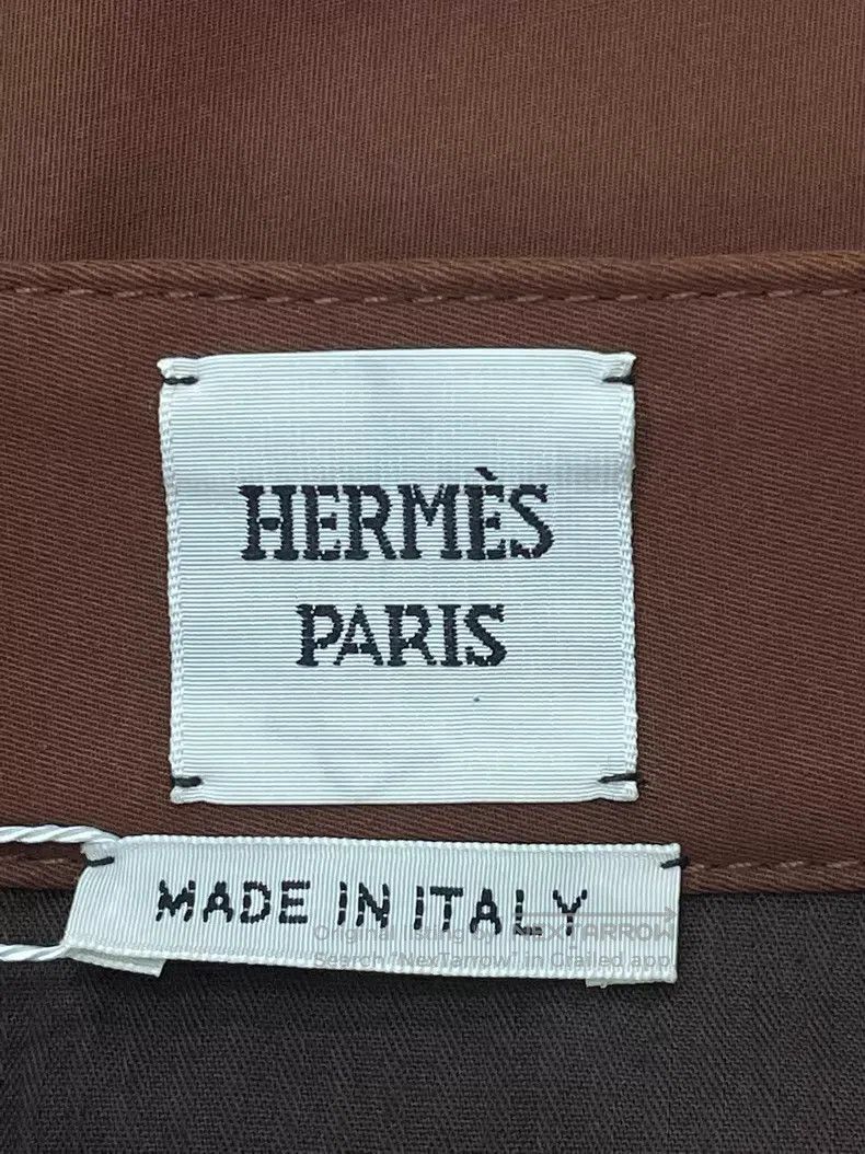 Hermes Hermes Orange Diamond Patterned Half Skirt, Spring/Summer Size 25" / US 0 / IT 36 - 3 Thumbnail