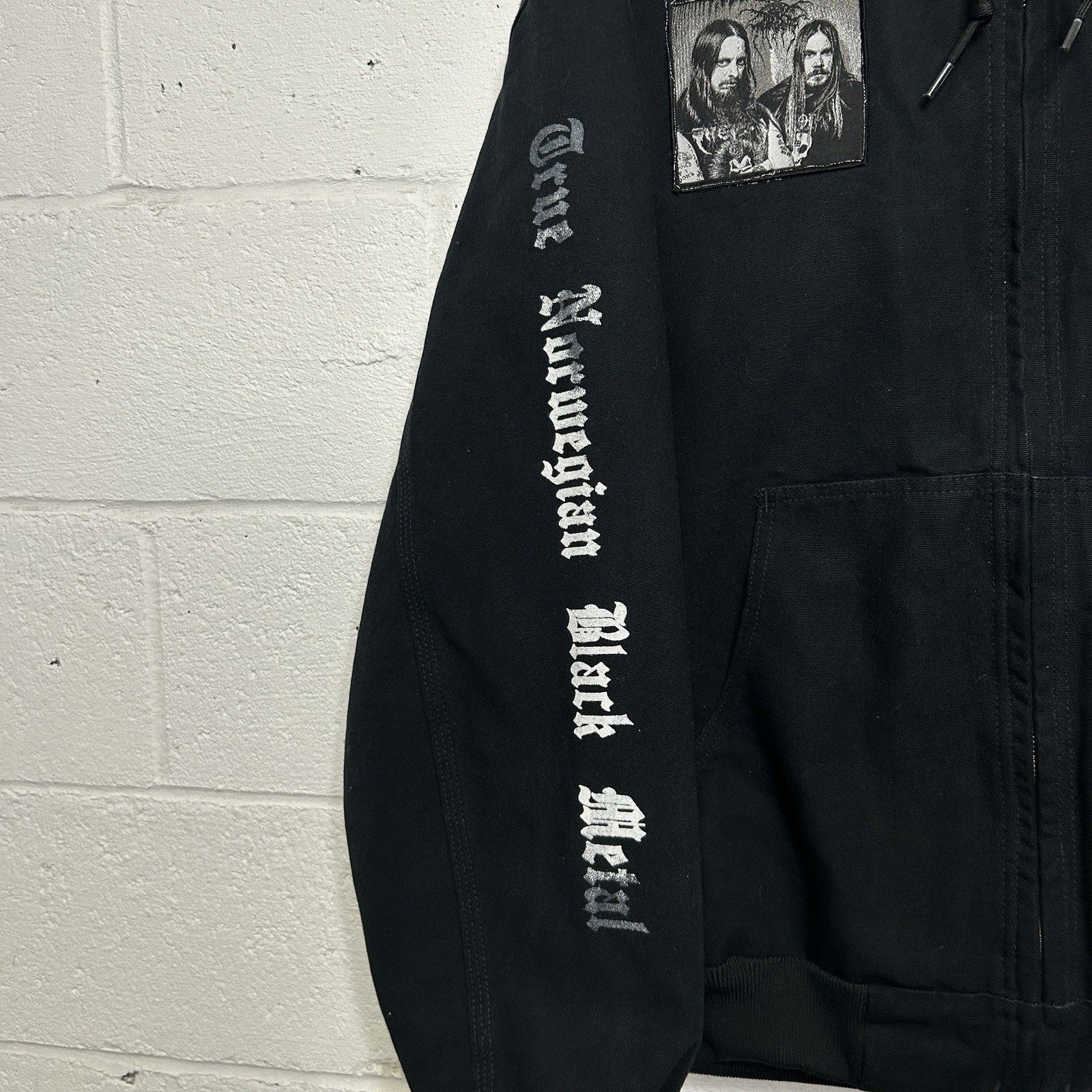 Carhartt Y2K Carhartt Thermal-Lined Hooded Jacket “Black” Dark Throne Size US XL / EU 56 / 4 - 4 Thumbnail