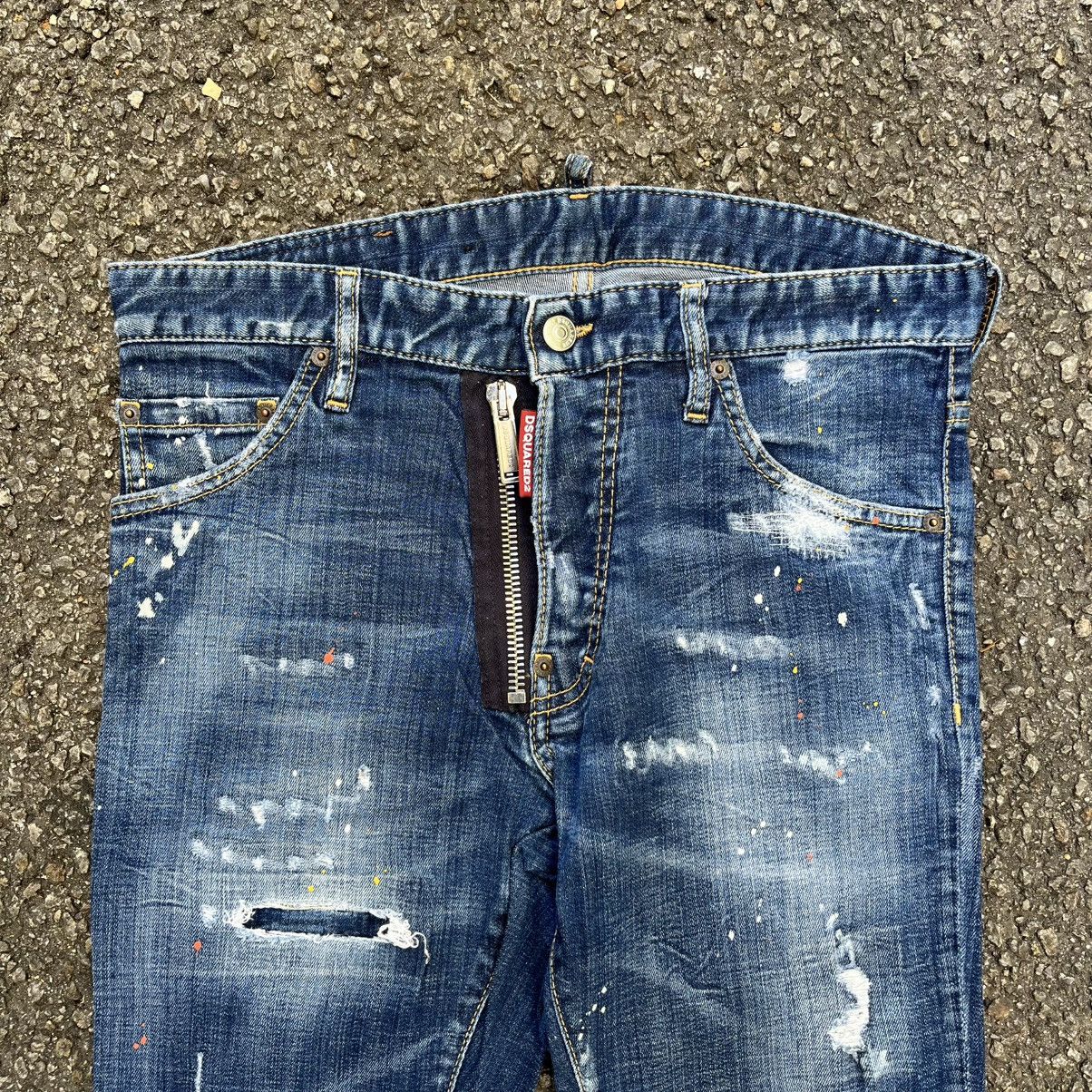 Dsquared2 Distressed Denim DSQUARED2 Jeans Paint Splash Slim Pants Size US 30 / EU 46 - 4 Thumbnail