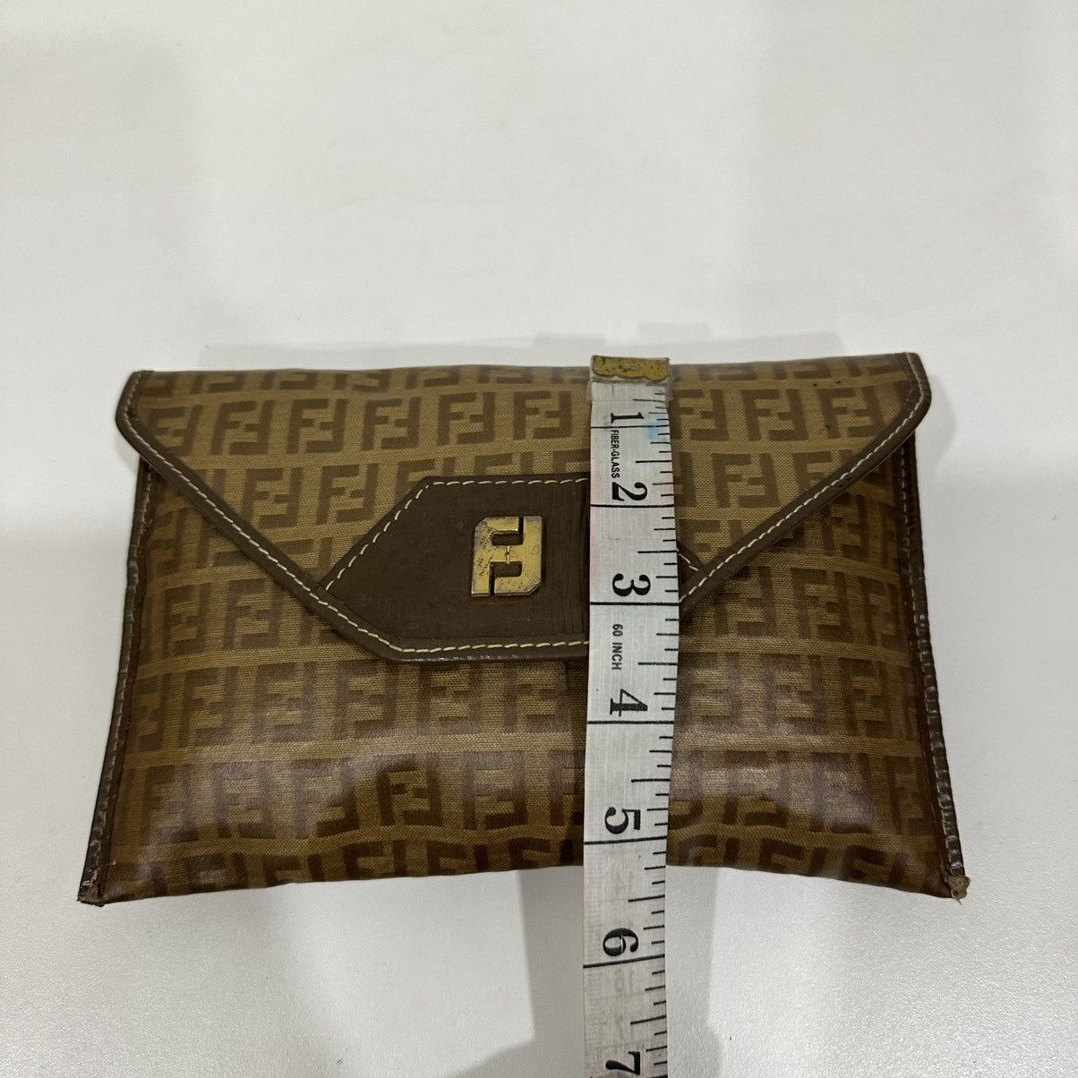 Fendi ‼️YES‼️ VINTAGE FENDI ZUCCHINO MONOGRAM PORTFOLIO CLUTCH BAG Size ONE SIZE - 6 Thumbnail
