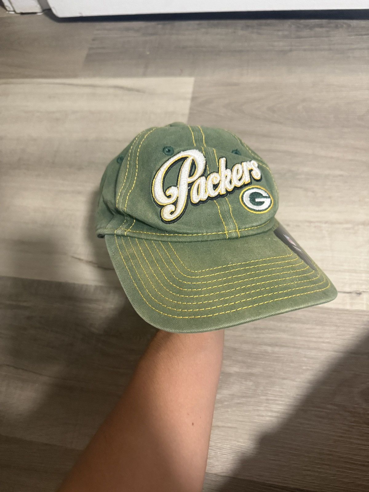NFL × New Era × Vintage Green Bay Packers New Era Hat NFL Cap Vintage Distressed OS Size ONE SIZE - 2 Thumbnail