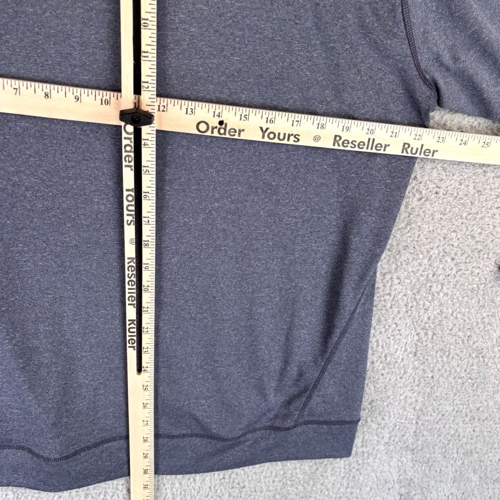 KJUS KJUS Pullover Shirt Mens Large Heather Navy Keano 1/4 Zip Lightweight Moisture Wicking UV Golf Hiking Size US L / EU 52-54 / 3 - 7 Thumbnail