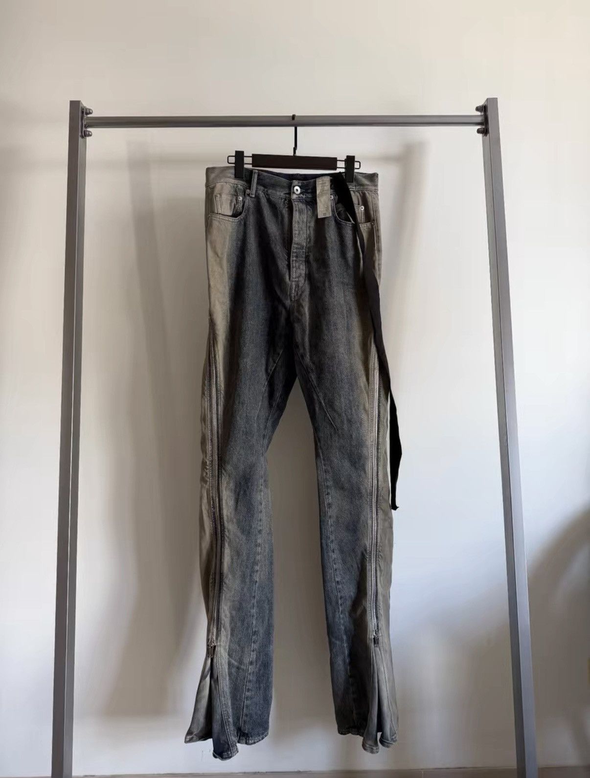 Rick Owens Rick Owens Drkshdw banana gradient zip denim jeans Size US 32 / EU 48 - 1 Thumbnail