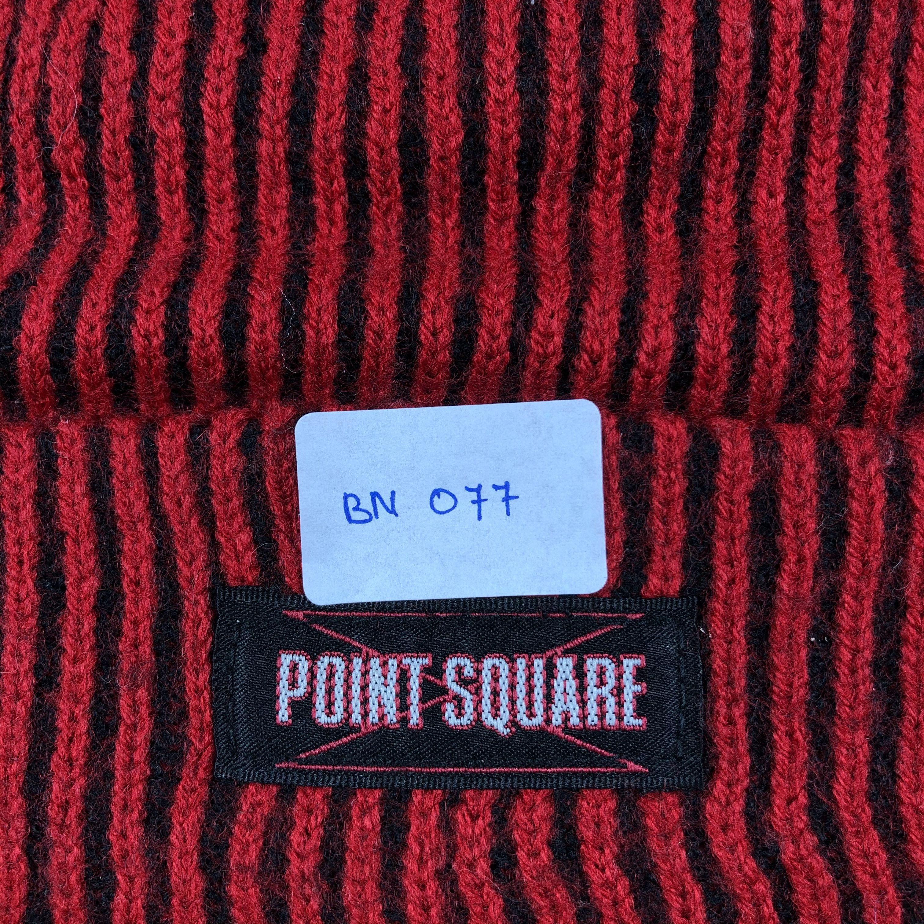 Japanese Brand Point Square Stripe Beanie Size ONE SIZE - 7 Thumbnail