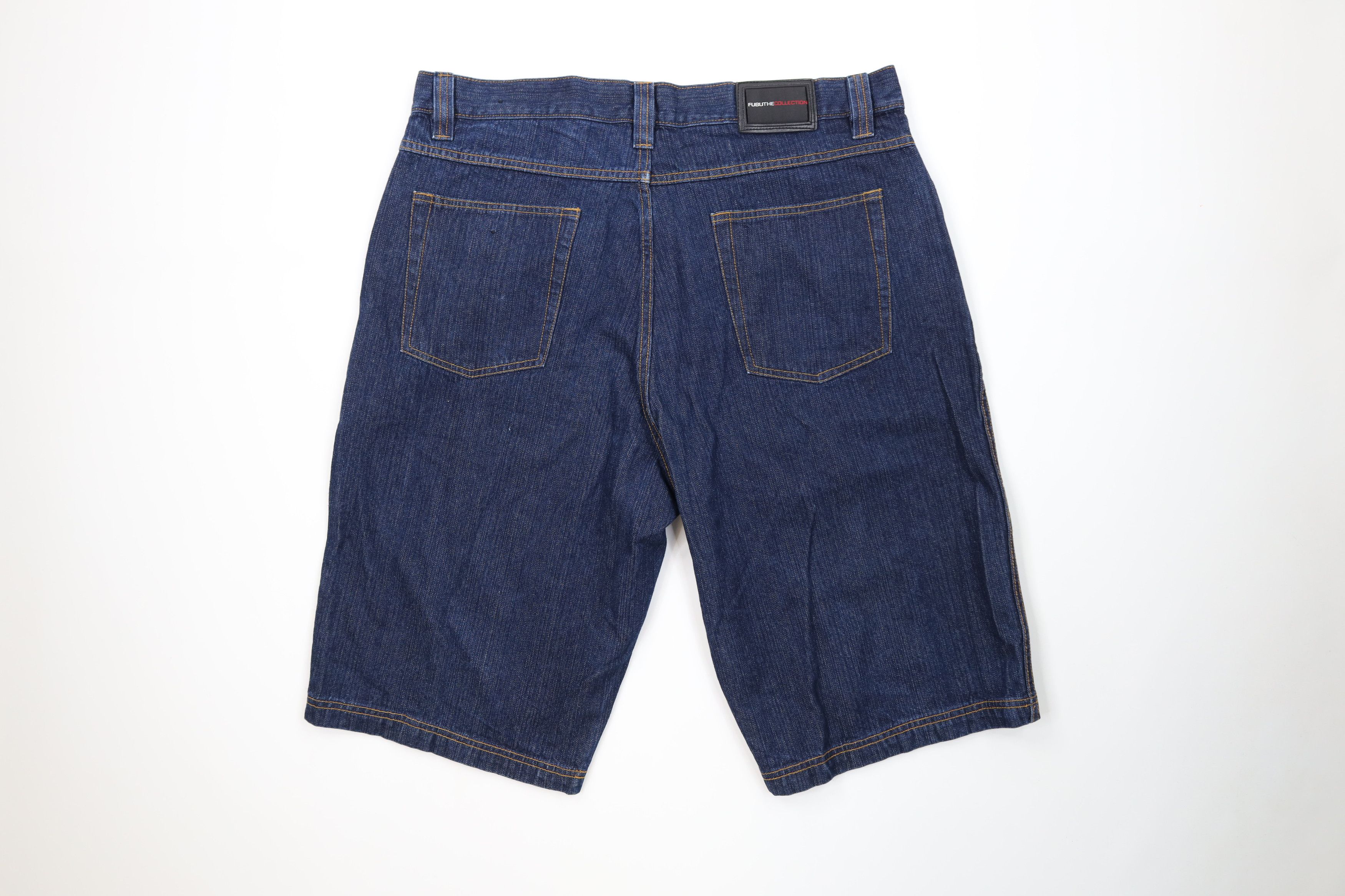 Fubu Vintage 90s Y2K FUBU Relaxed Fit Denim Jean Shorts Jorts Size US 38 / EU 54 - 9 Thumbnail