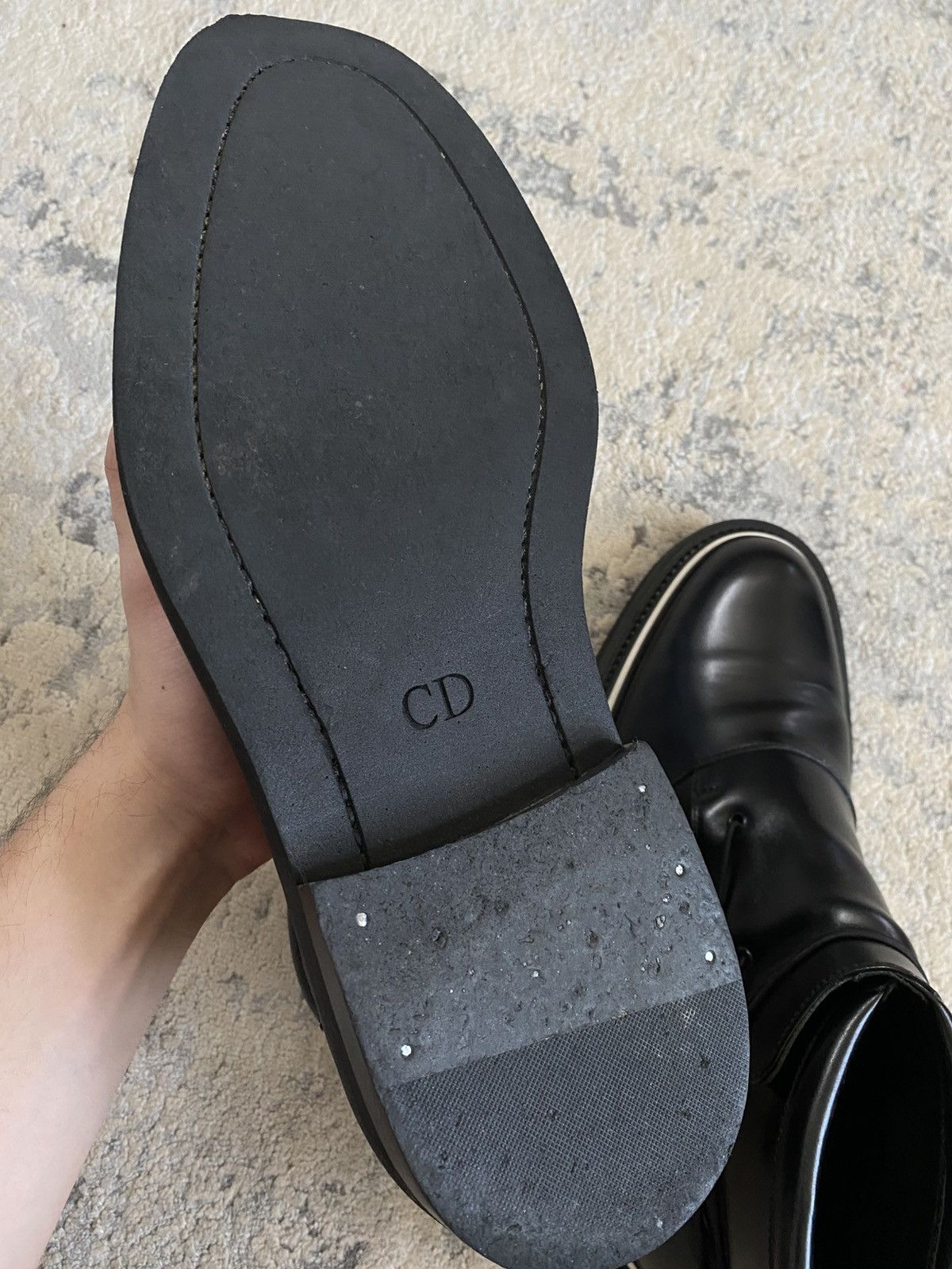 Dior AW09 Cord Wrapped Leather Boots Size US 9 / EU 42 - 10 Thumbnail