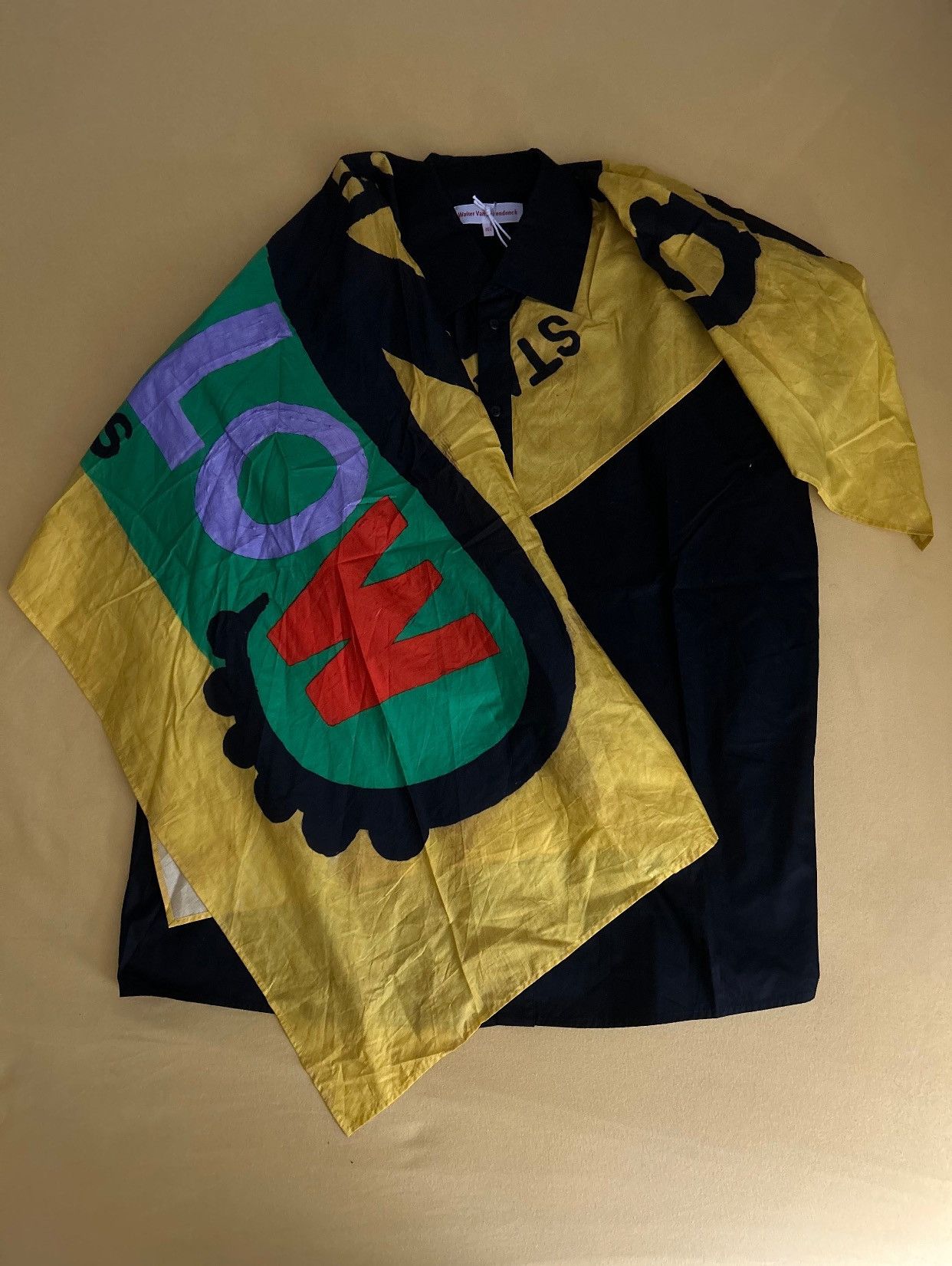 Walter Van Beirendonck POPLIN PAINTING SHIRT Size US L / EU 52-54 / 3 - 5 Thumbnail
