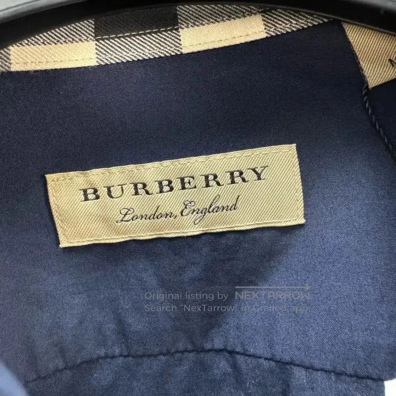 Burberry Burberry Navy Long Sleeve Cotton Shirt. Size US M / EU 48-50 / 2 - 5 Thumbnail