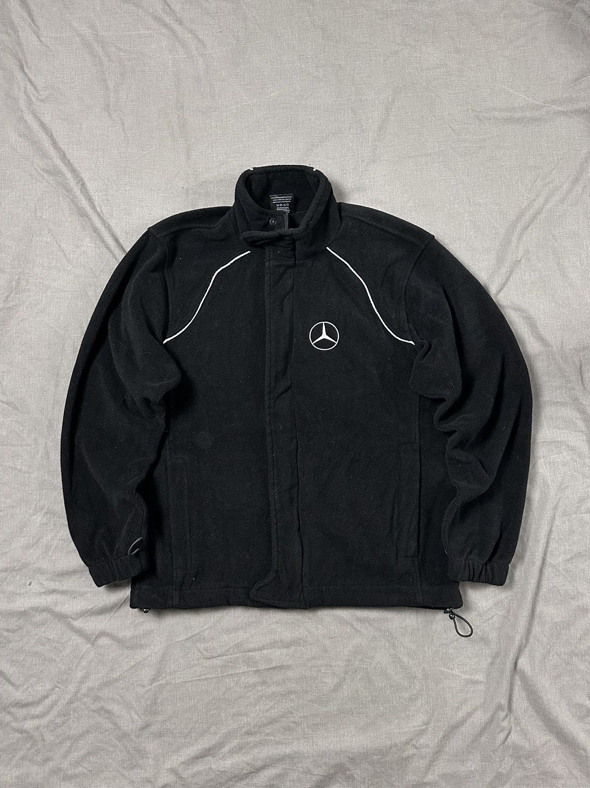 Mercedes-Benz Mercedes Fleece Jacket Y2K Vintage Racing Moto Size US M / EU 48-50 / 2 - 1 Thumbnail