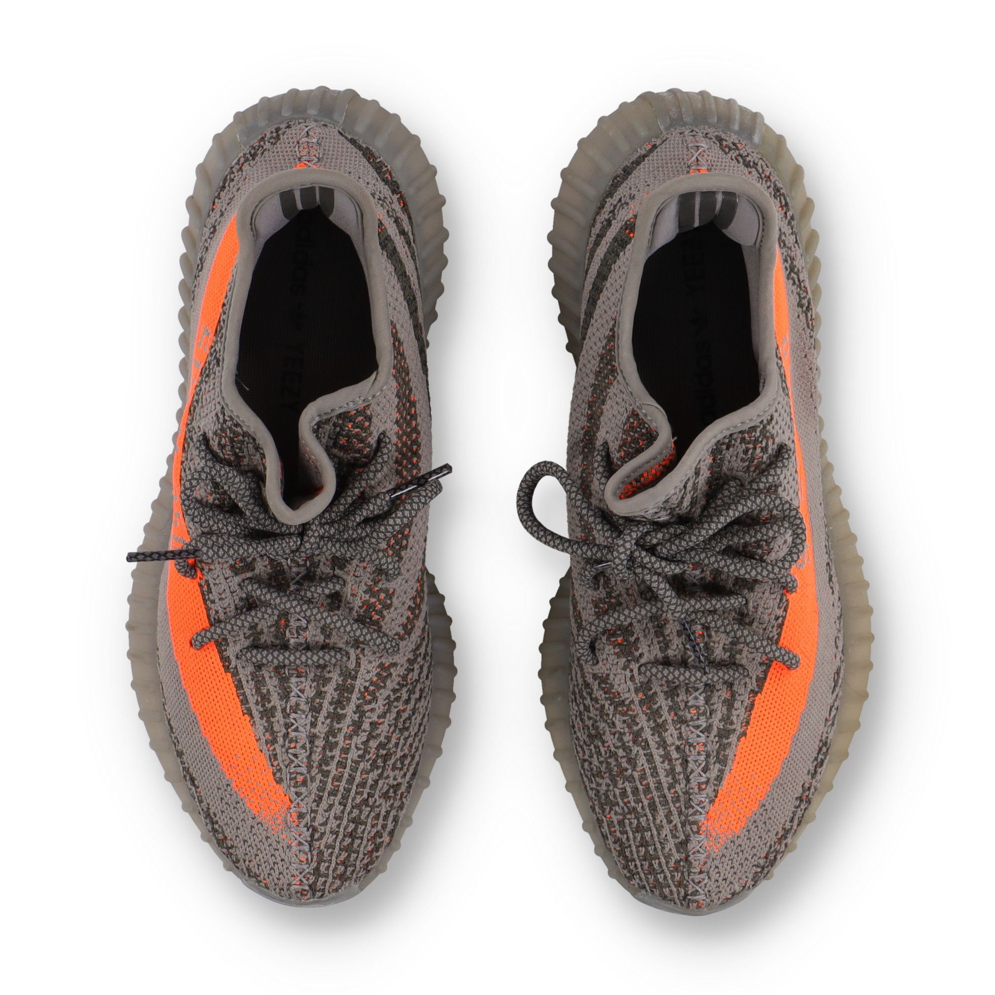 Adidas Grey Orange Beluga 350v2 Reflective GW1229 Trainers Size US 10.5 / EU 43-44 - 4 Thumbnail