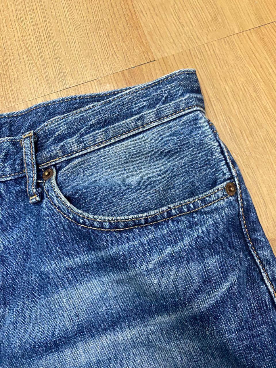 Japanese Brand 💥 Vintage Uniqlo Jeans Straight Distressed Denim Jeans Size US 32 / EU 48 - 12 Thumbnail