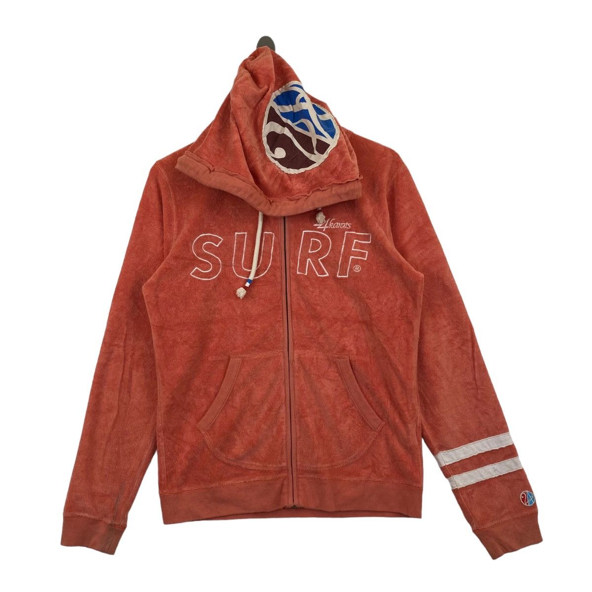 Japanese Brand 24KARATS SURF Japanese Brand Embroidered Logo Orange Hoodie Size US M / EU 48-50 / 2 - 1 Thumbnail