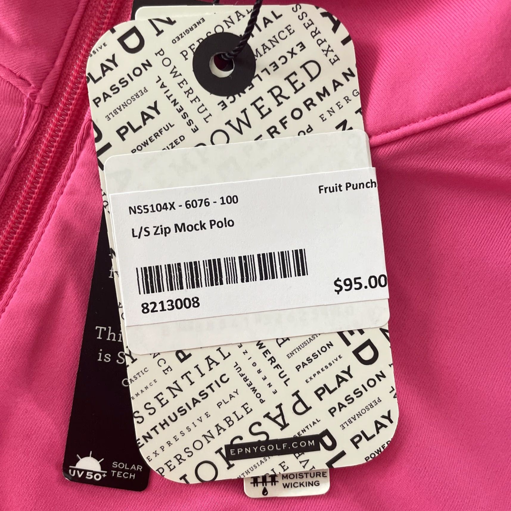 Pinko EP NY New York 1/4 Zip Sweatshirt Womens Small Pink UV 50+ Pullover Golf Sweater Shirt Jacket Womens Small Pink UV 50+ Pullover Golf Sweater Size S / US 4 / IT 40 - 3 Thumbnail