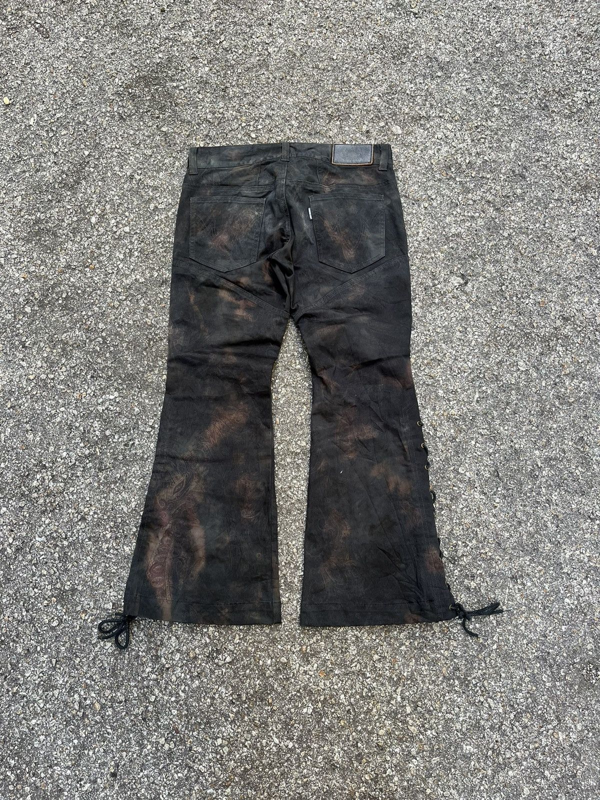 Tornado Mart RARE‼️ TORNADO MART Flare Tribal Printed Lace Up Bootcut GOA Size US 30 / EU 46 - 10 Thumbnail