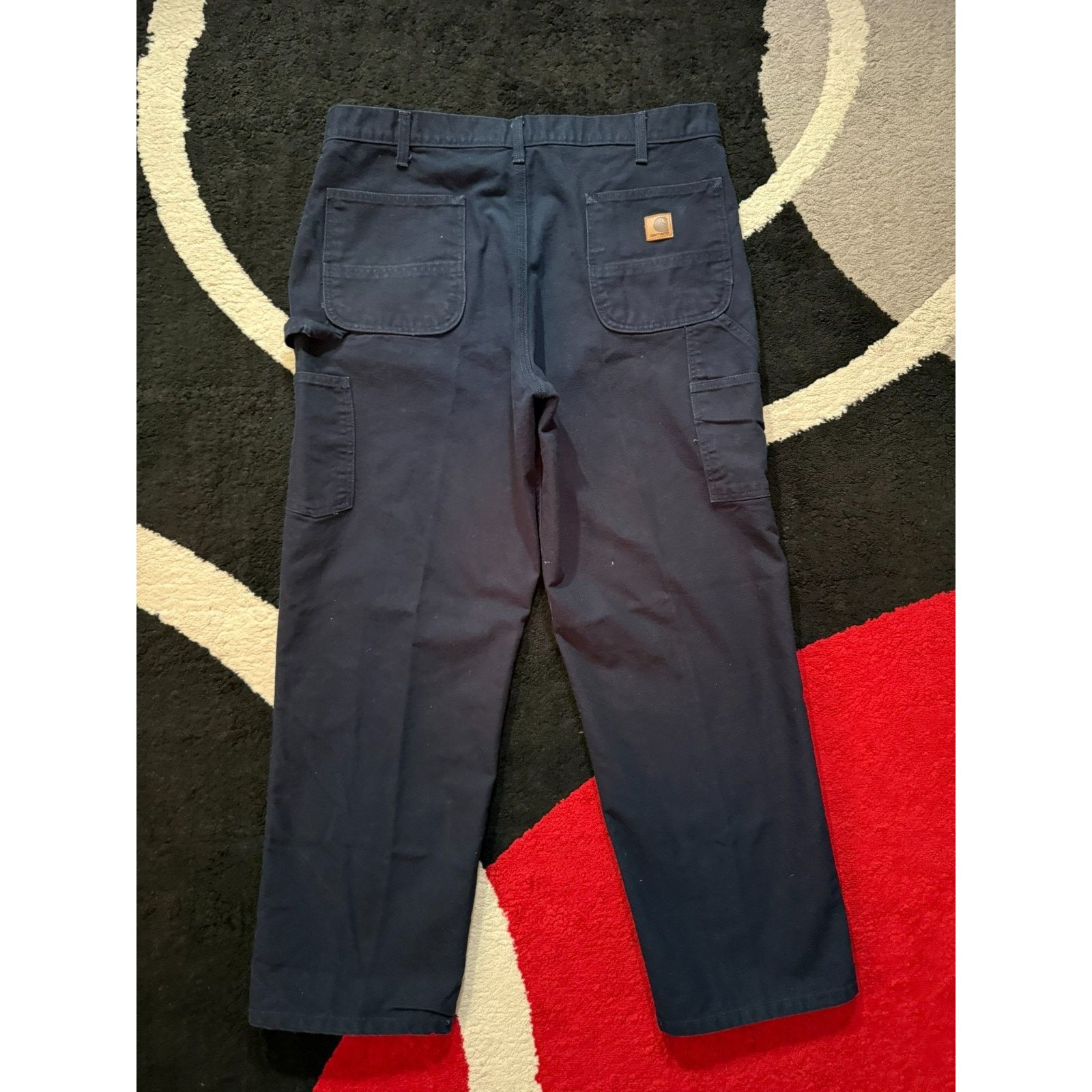 Carhartt Carhartt B11 Mens 38x32 Navy Work Pants Heavyweight USA Made Size US 38 / EU 54 - 1 Thumbnail