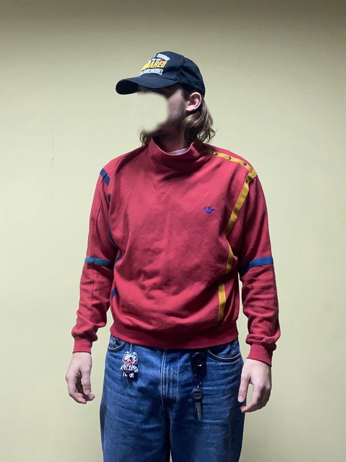 Adidas Adidas West Germany cropped stripe buttons turtle sweatshirt Size US M / EU 48-50 / 2 - 3 Thumbnail