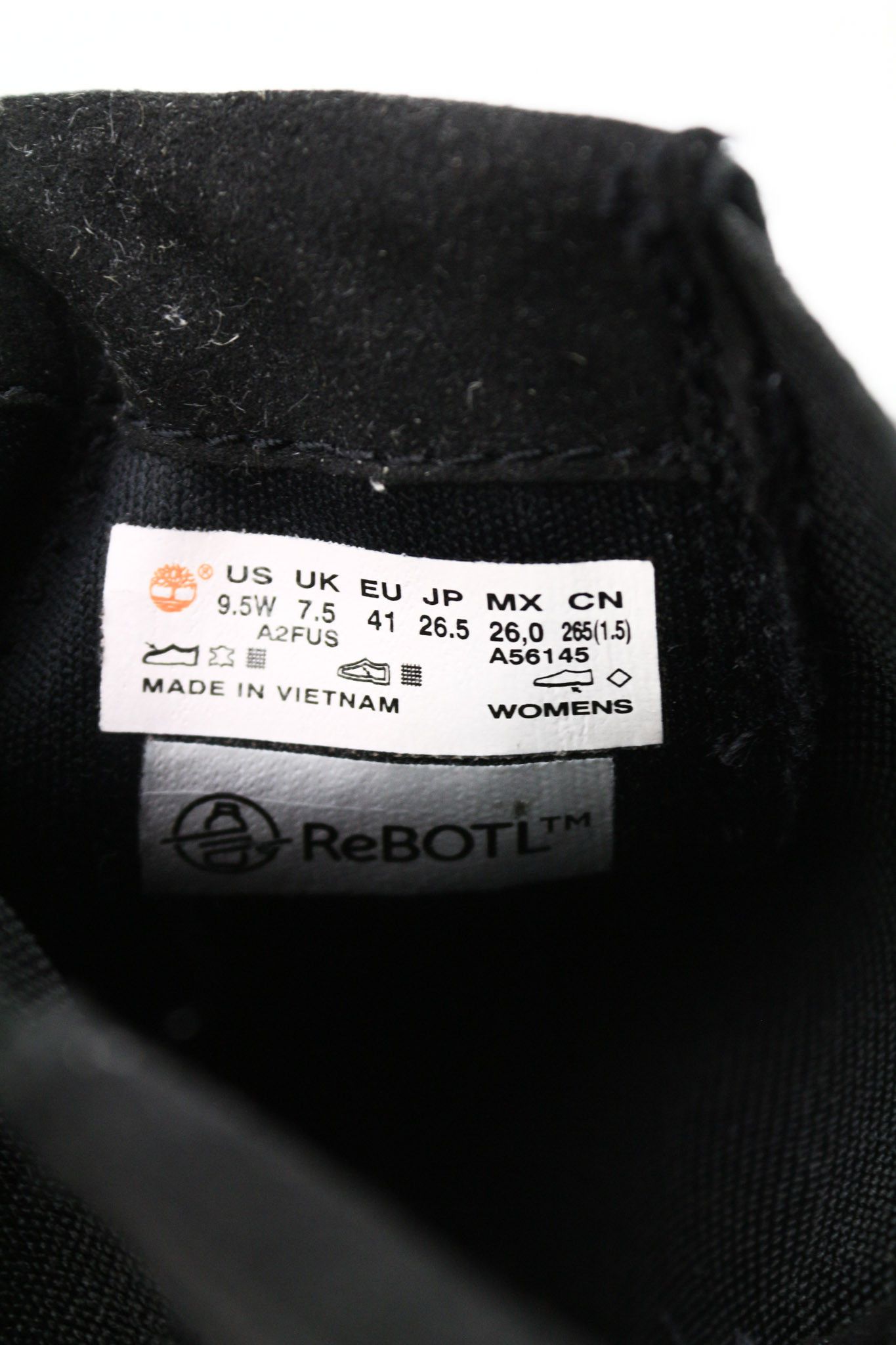 Timberland A2FUS UK7.5 ReBOTL Black Side Panels High Top Boots 79913 Size US 8 / IT 38 - 9 Thumbnail