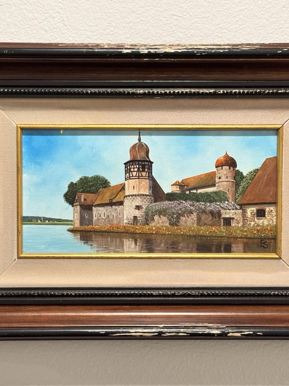 Designer Eugene Schmidt Original Bavaria Germany Landscape Oil COA Size ONE SIZE - 3 Thumbnail