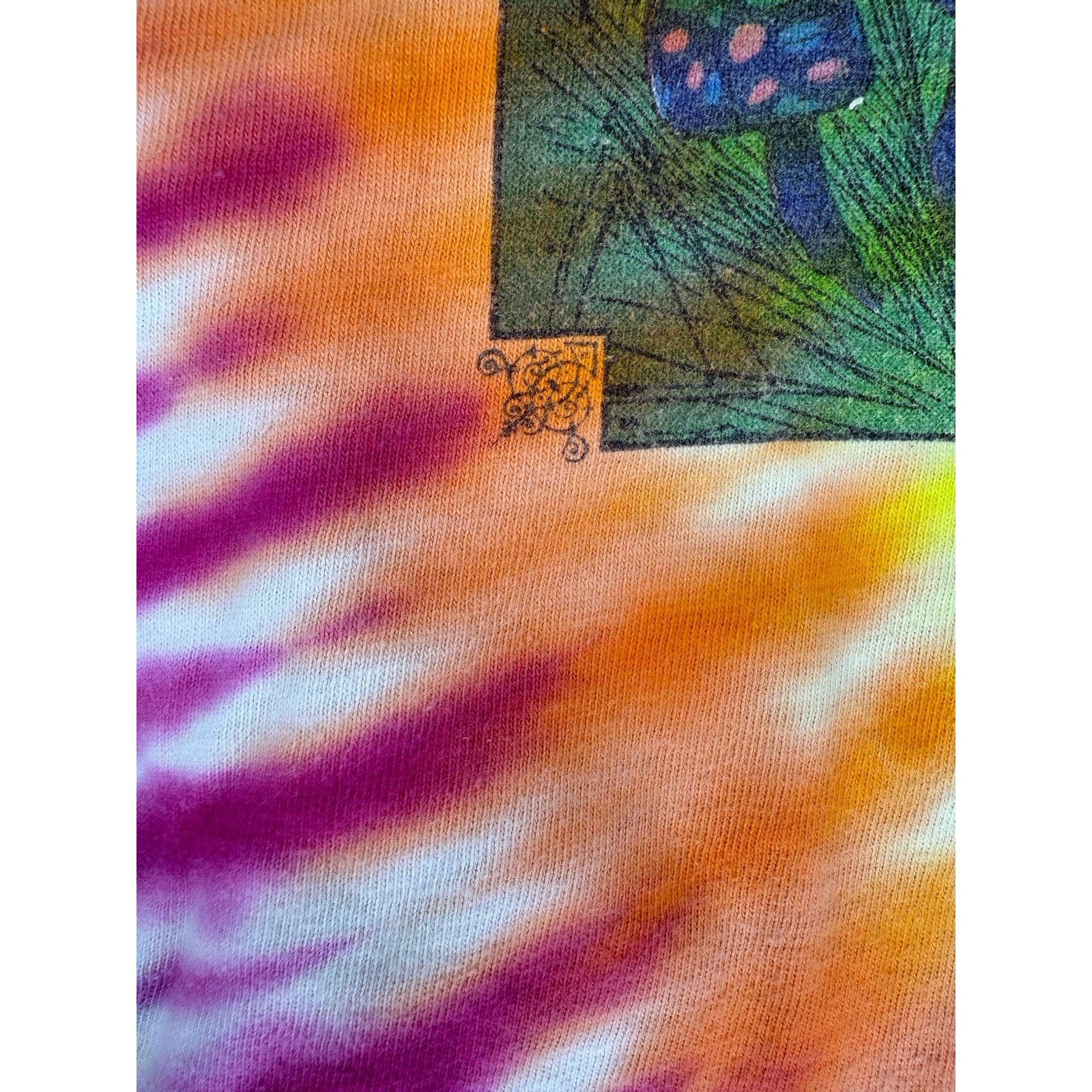 Disney VTG Alice In Wonderland Caterpillar Tie Dye T Shirt Mens M Size US M / EU 48-50 / 2 - 3 Thumbnail