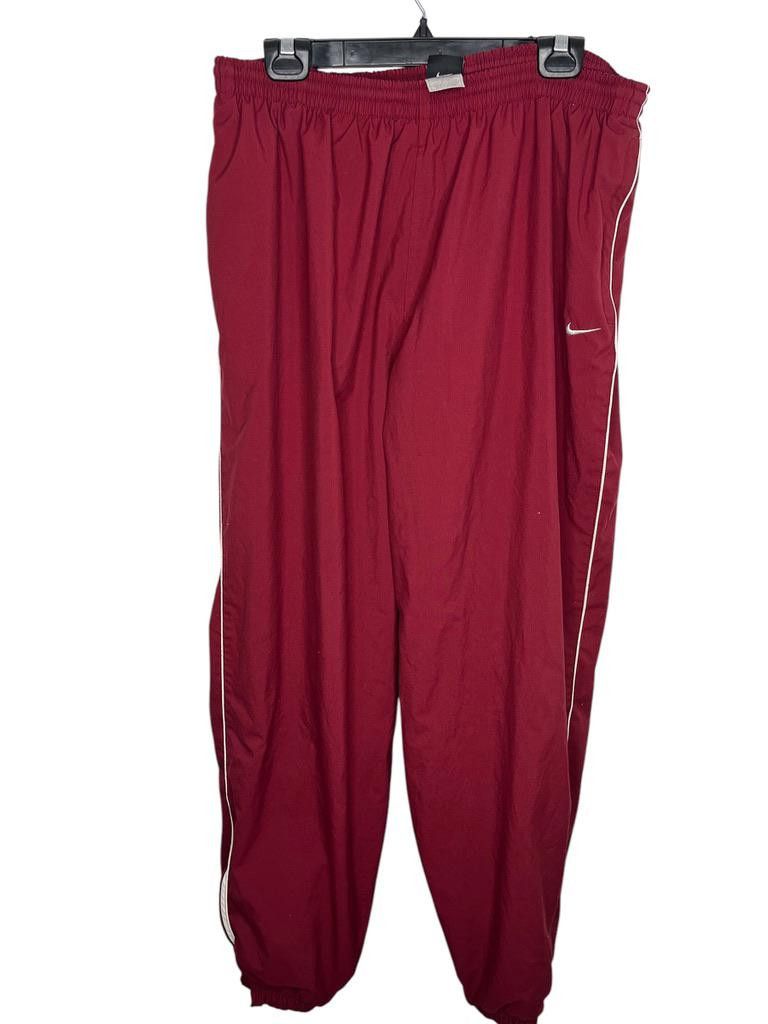 Nike Y2k Nike Super Baggy Rain Splash Pants Red with Stripe XXL Size US 40 / EU 56 - 1 Thumbnail