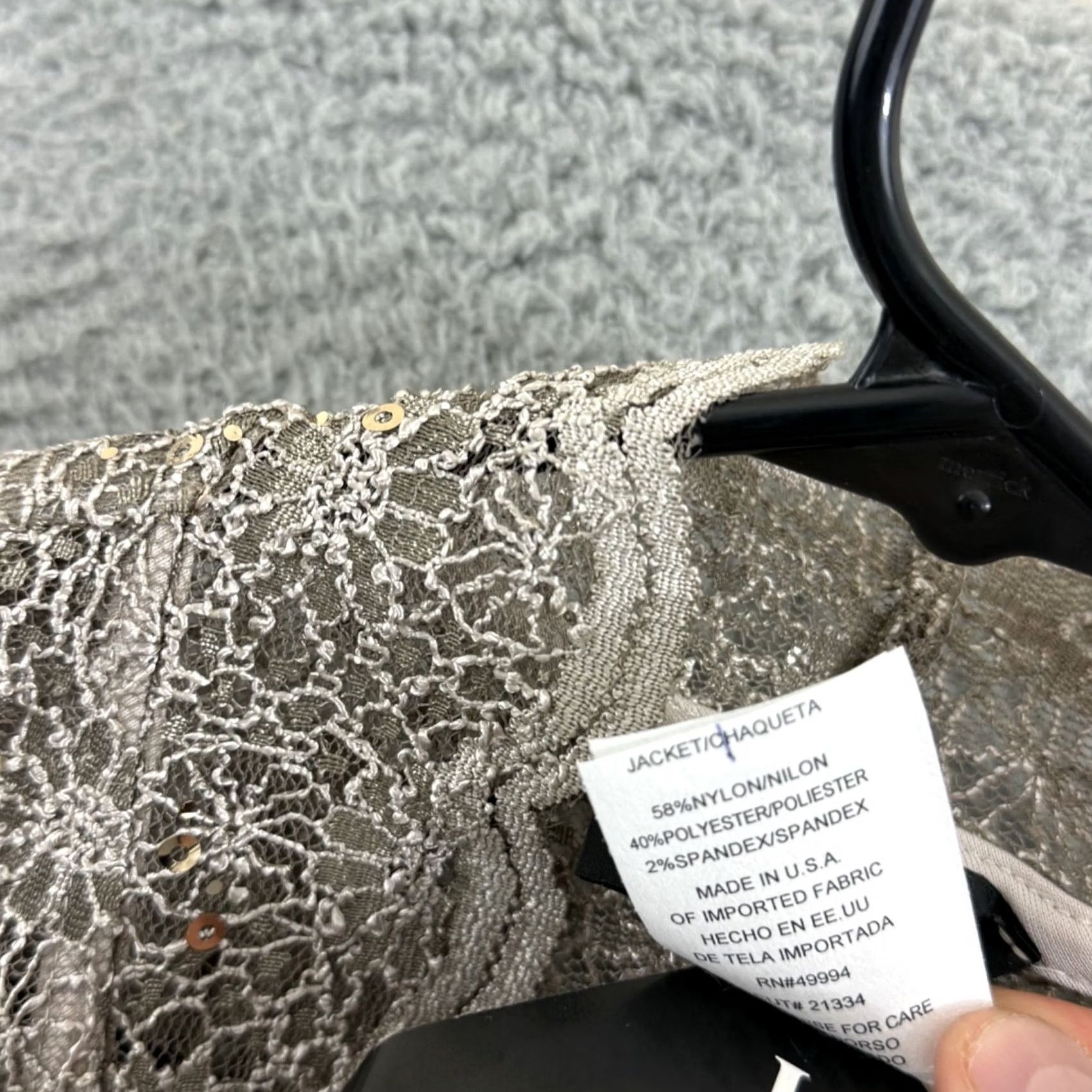 Vintage VINTAGE R&M Richards Jacket Womens XL Sequin Lace Bolero Shrug 80s Elegant NWT Size XL / US 12-14 / IT 48-50 - 6 Thumbnail