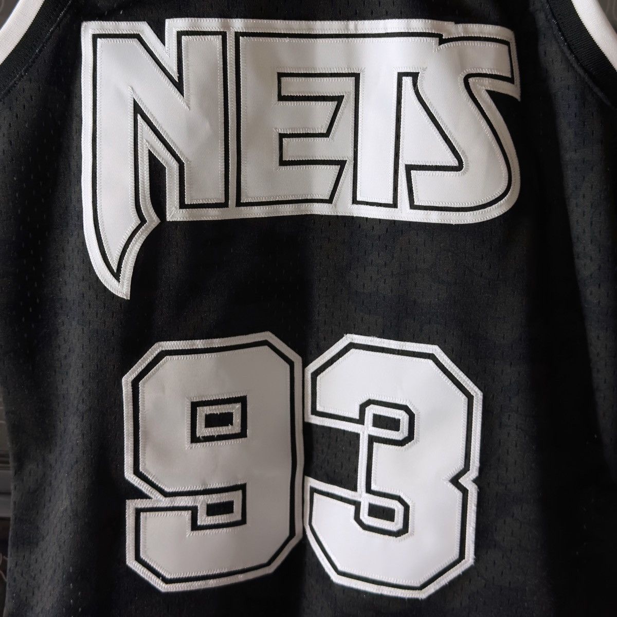 Bape × Mitchell & Ness Bape x Mitchell & Ness New Jersey Nets Jersey Black 2022 Size US S / EU 44-46 / 1 - 5 Thumbnail