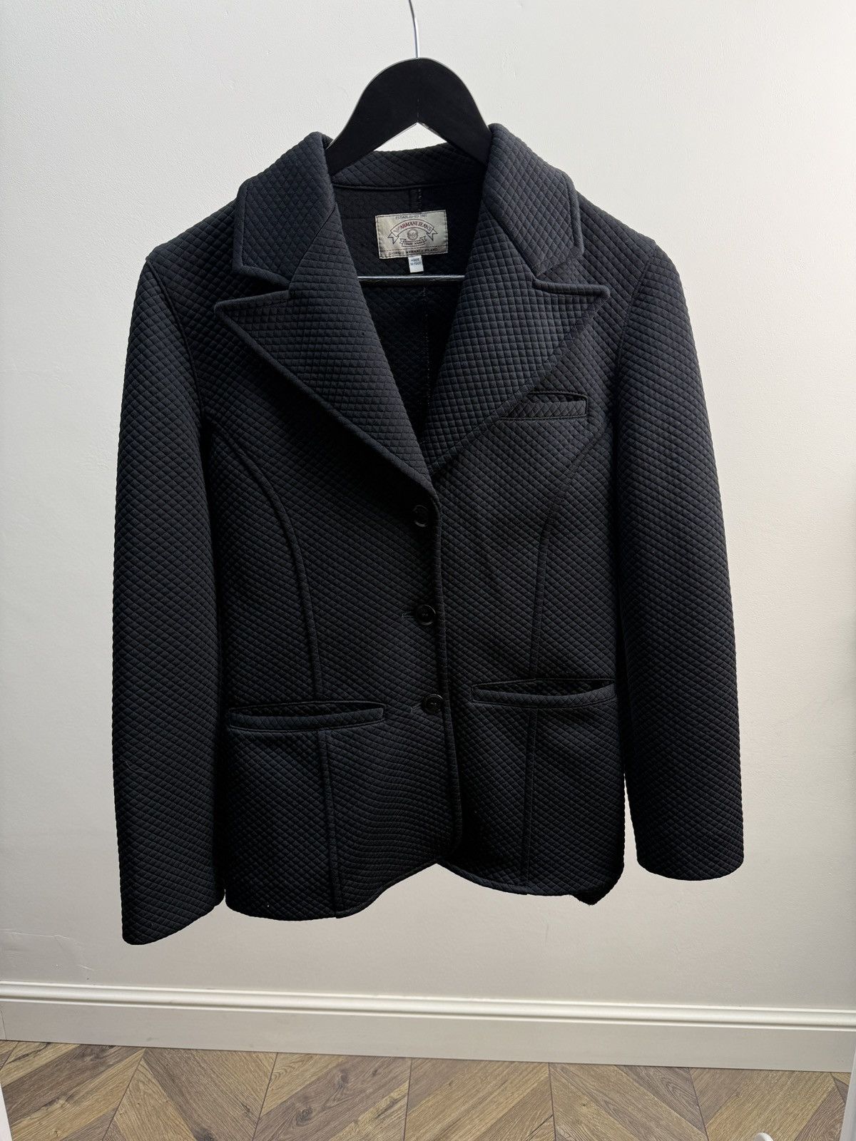 Armani Vintage Armani Jeans Blazer Black Made in Italy Women’s Size S / US 4 / IT 40 - 1 Thumbnail