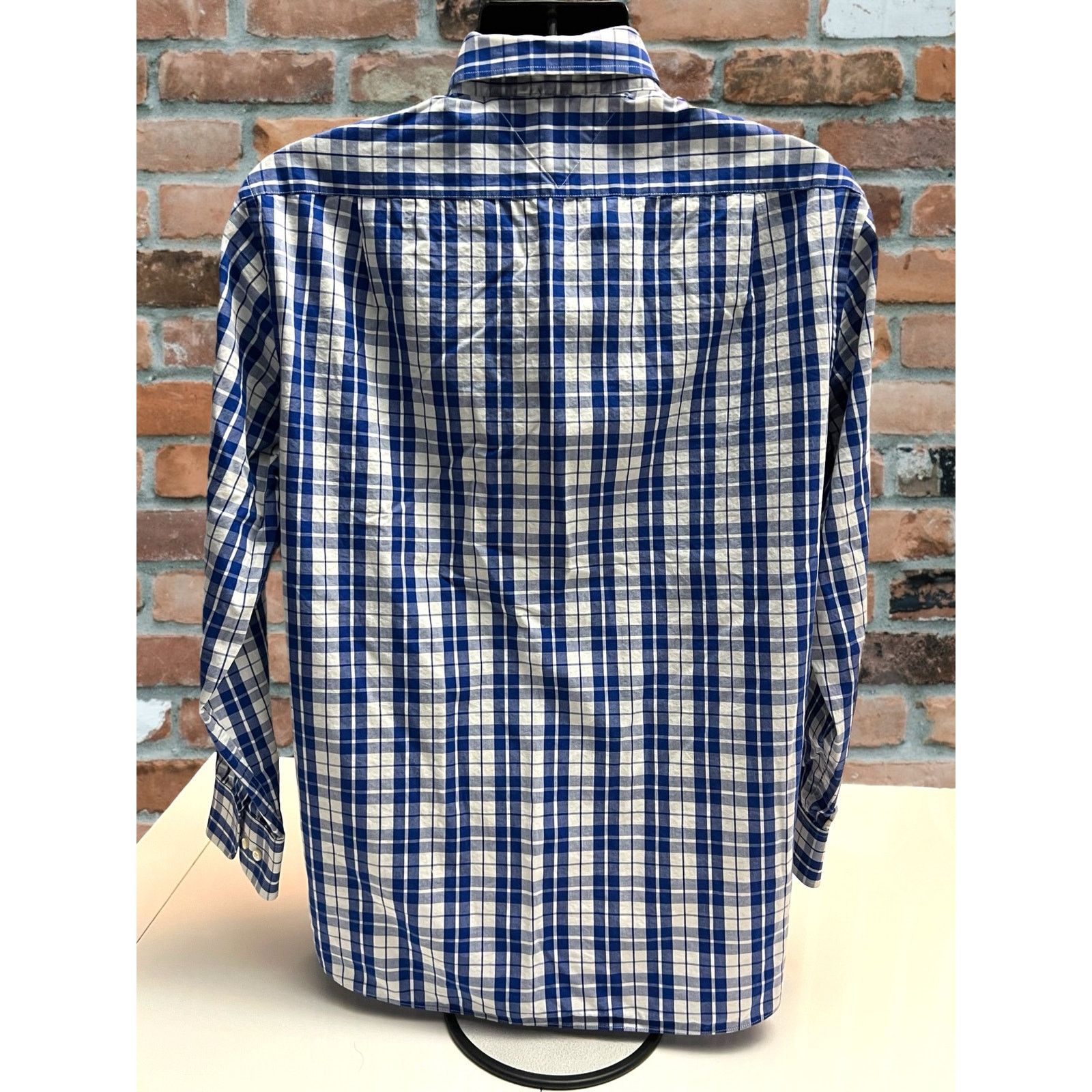 Tommy Hilfiger Tommy Hilfiger Blue Plaid Long Sleeve Button Down Shirt Size US XL / EU 56 / 4 - 2 Thumbnail
