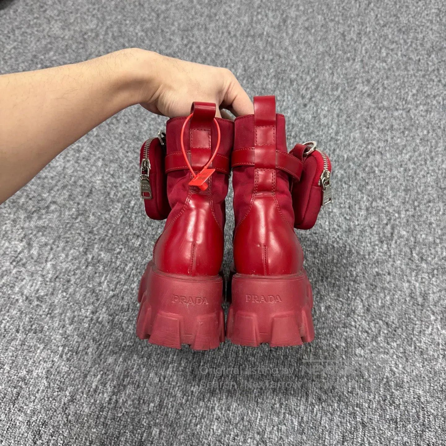 Prada Prada Delta Symbol; Tactical Kit; Thick-soled Martin Boots Size US 6.5 / IT 36.5 - 4 Thumbnail