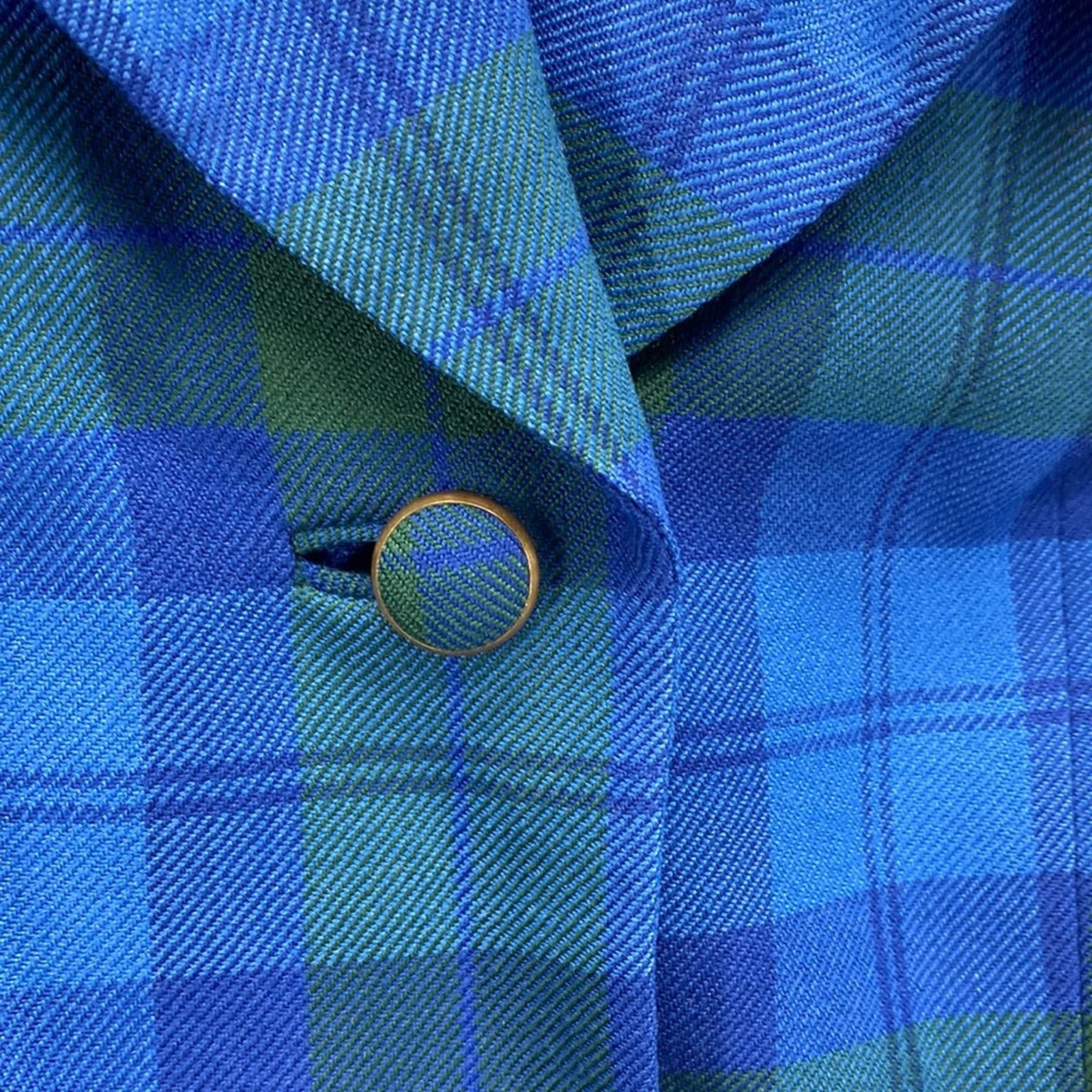 Vintage Vintage Al Jean wool plaid fitted blazer 80s academia size S Size S / US 4 / IT 40 - 7 Thumbnail