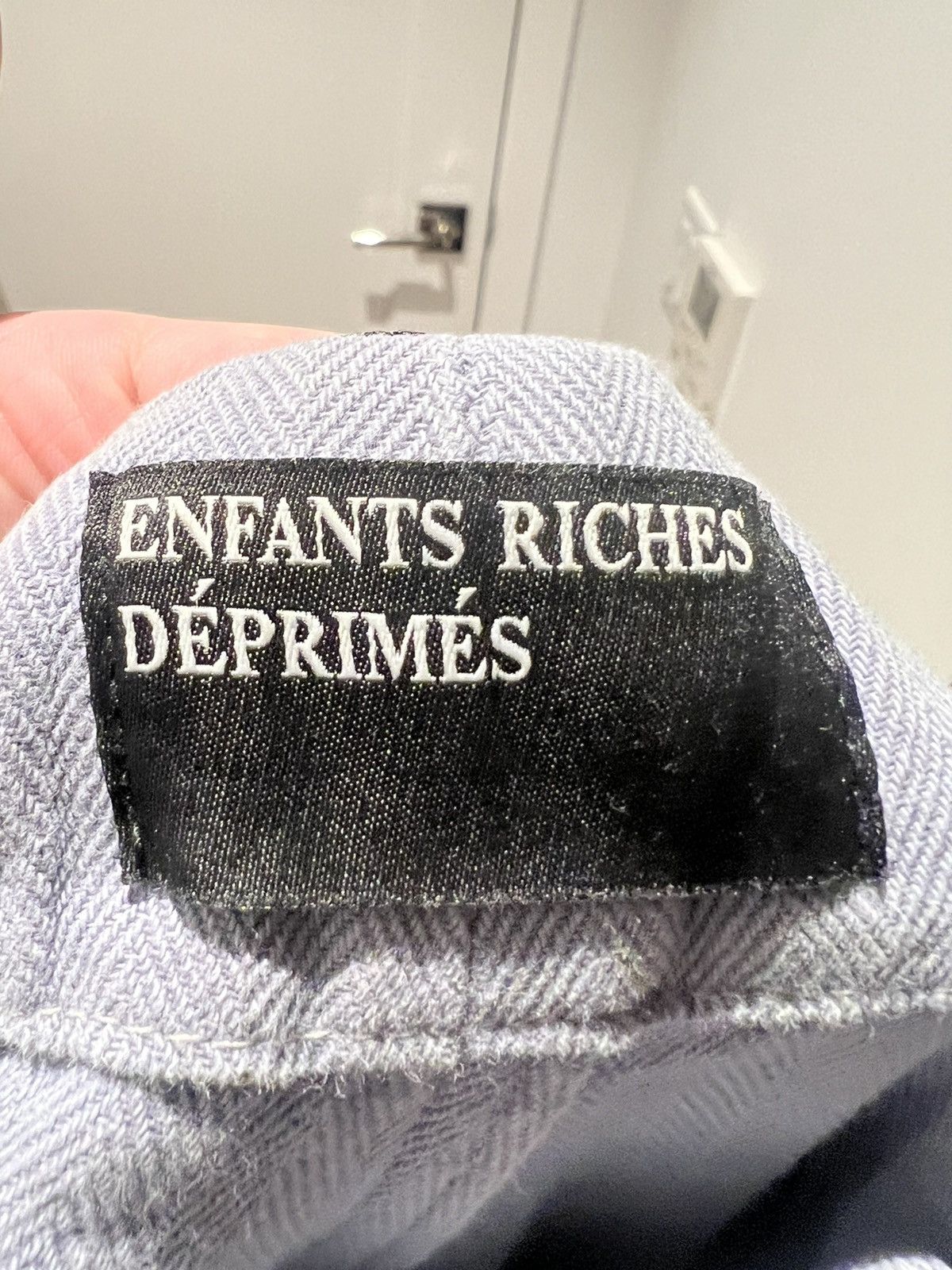 Enfants Riches Deprimes Patchwork herringbone cotton vintage wash pants Size US 32 / EU 48 - 11 Thumbnail