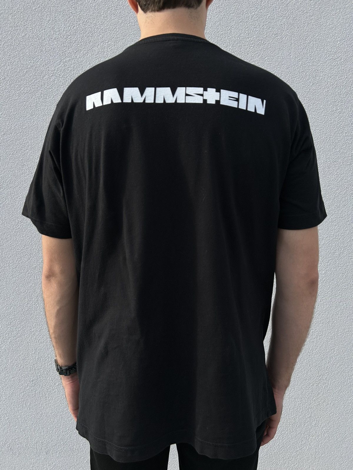Band Tees × Vintage Vintage Rammstein T-Shirt In Black Size US XXL / EU 58 / 5 - 5 Thumbnail