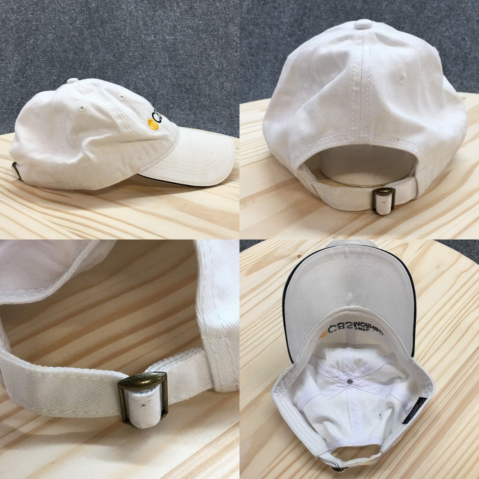Logo 7 CBS This Morning Cap America Baseball Hat White One Size Embroidered Logo Mens Size ONE SIZE - 8 Thumbnail