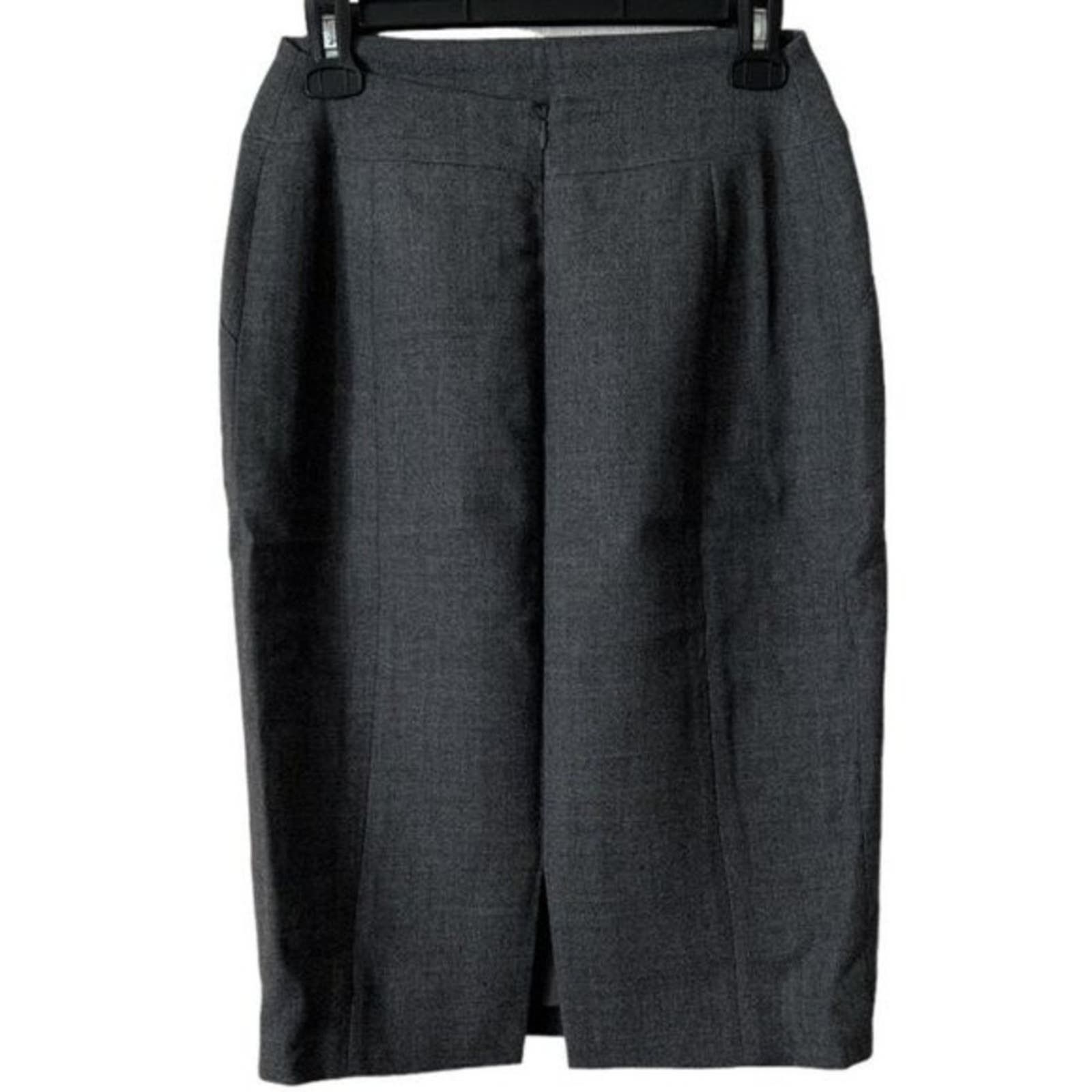 Chanel CHANEL Grey Vintage Knee-Length Skirt, M/US8/FR40 Size 30" / US 8 / IT 44 - 2 Thumbnail