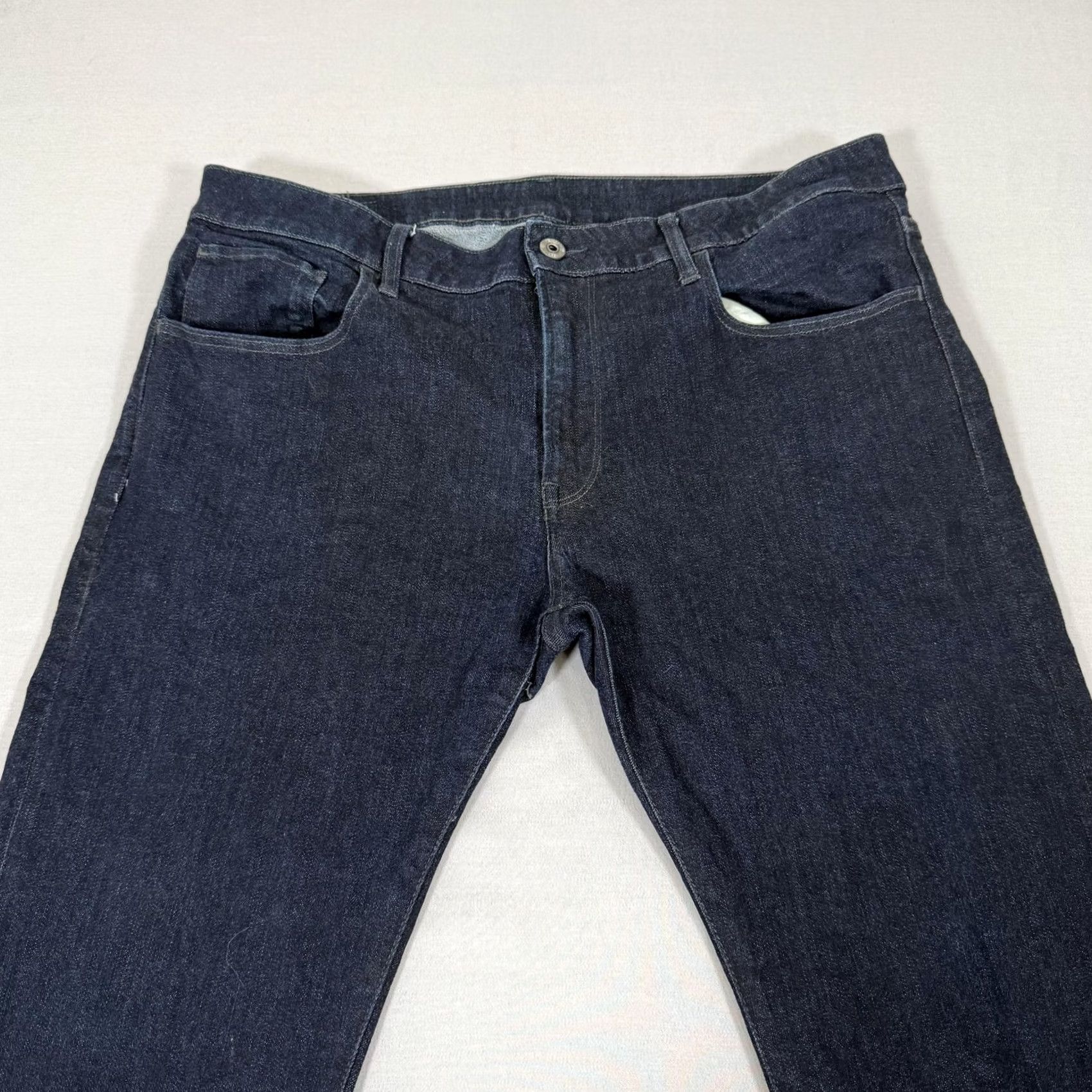 G-Star G-Star Jeans Mens 36x30 Blue Deconstructed Slim Straight Denim Pants Stretch Raw Jeans Size US 36 / EU 52 - 2 Thumbnail