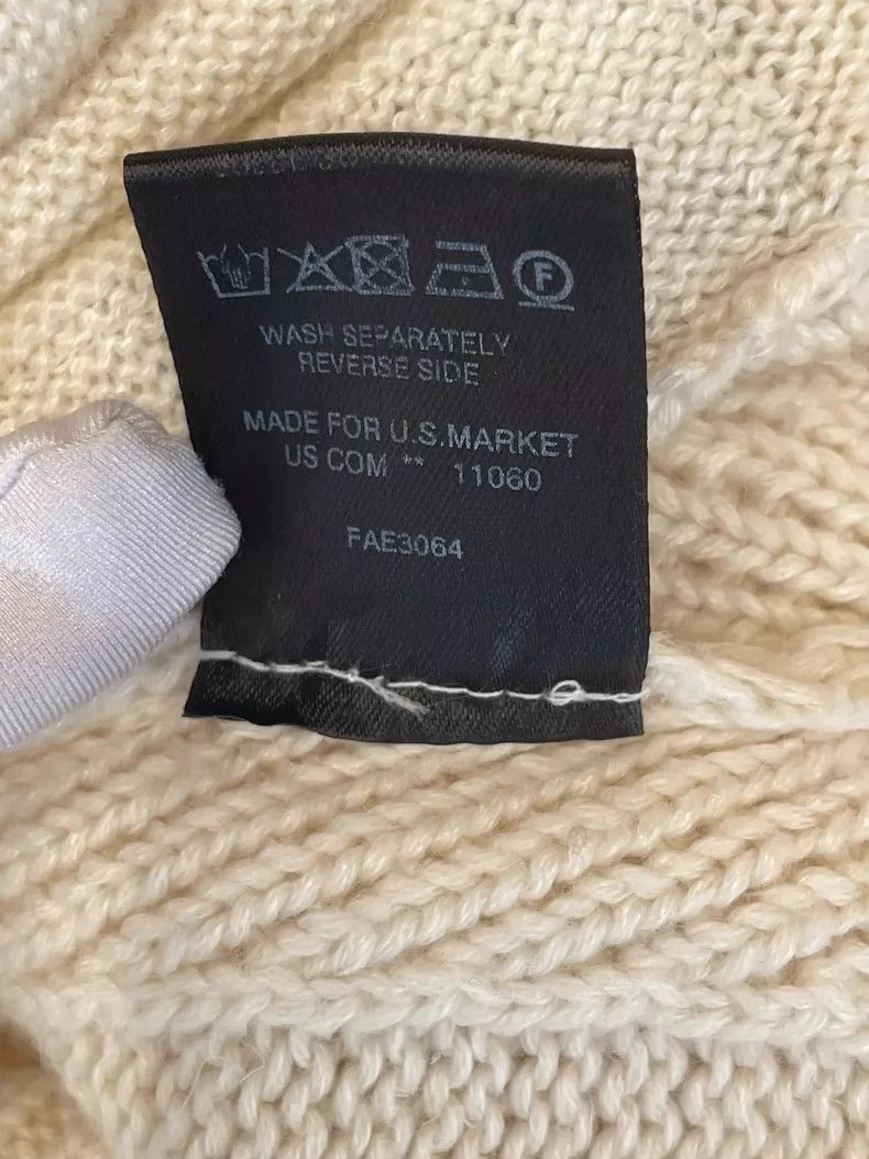 Loro Piana LORO PIANA White American cashmere cardigan Size L / US 10 / IT 46 - 4 Thumbnail