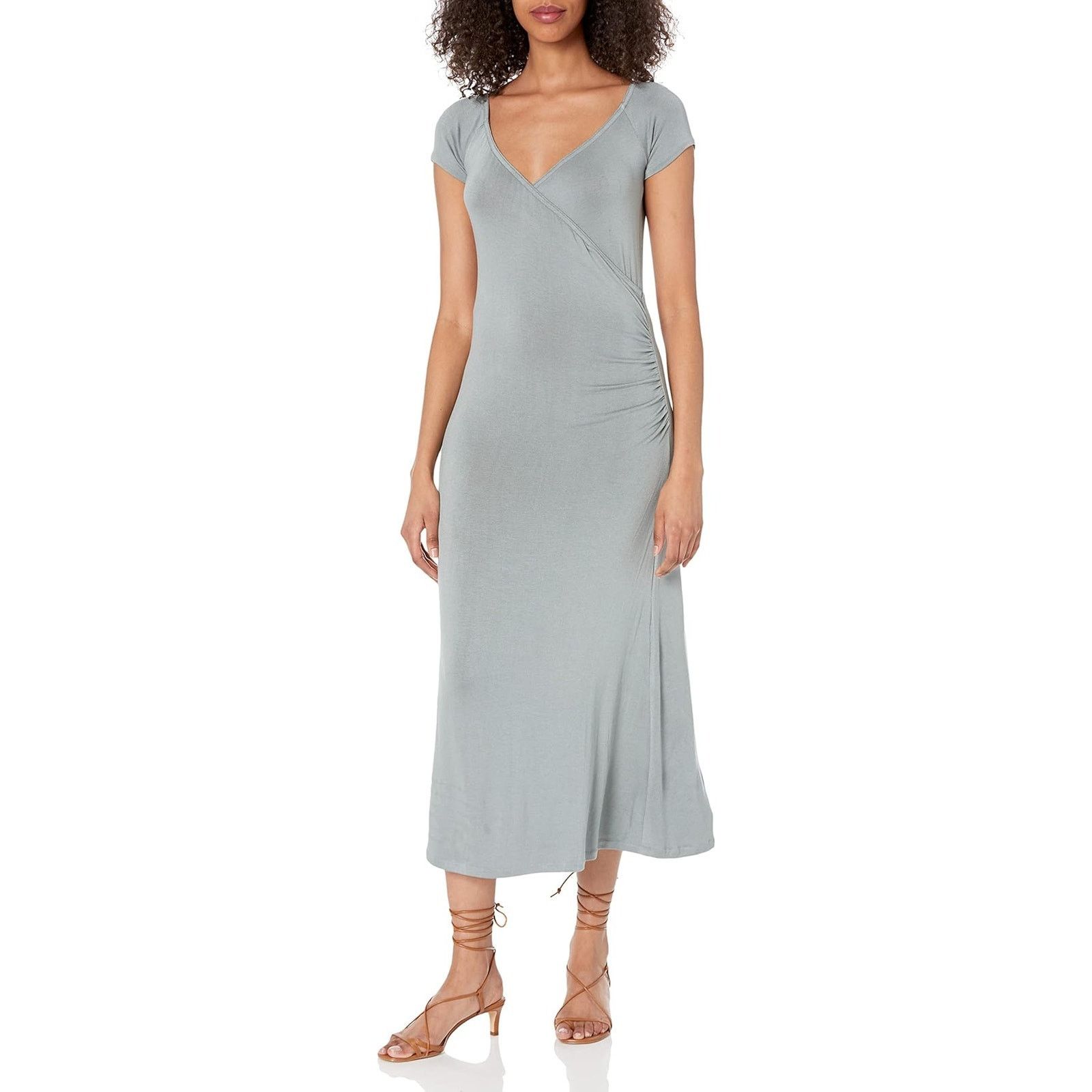 Vince Vince Womens Faux Wrap Surplice Midi Dress M Designer Size M / US 6-8 / IT 42-44 - 1 Thumbnail