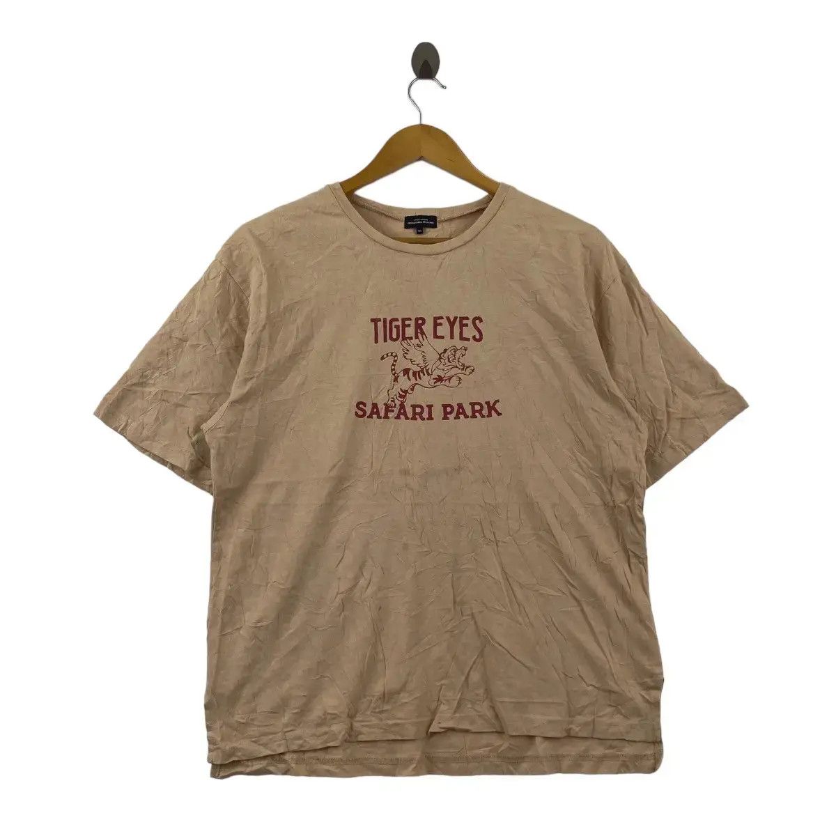 United Arrows × Vintage Vintage UNITED ARROWS JAPAN Tiger Eyes Safari Park Tee Shirt Size M / US 6-8 / IT 42-44 - 1 Thumbnail
