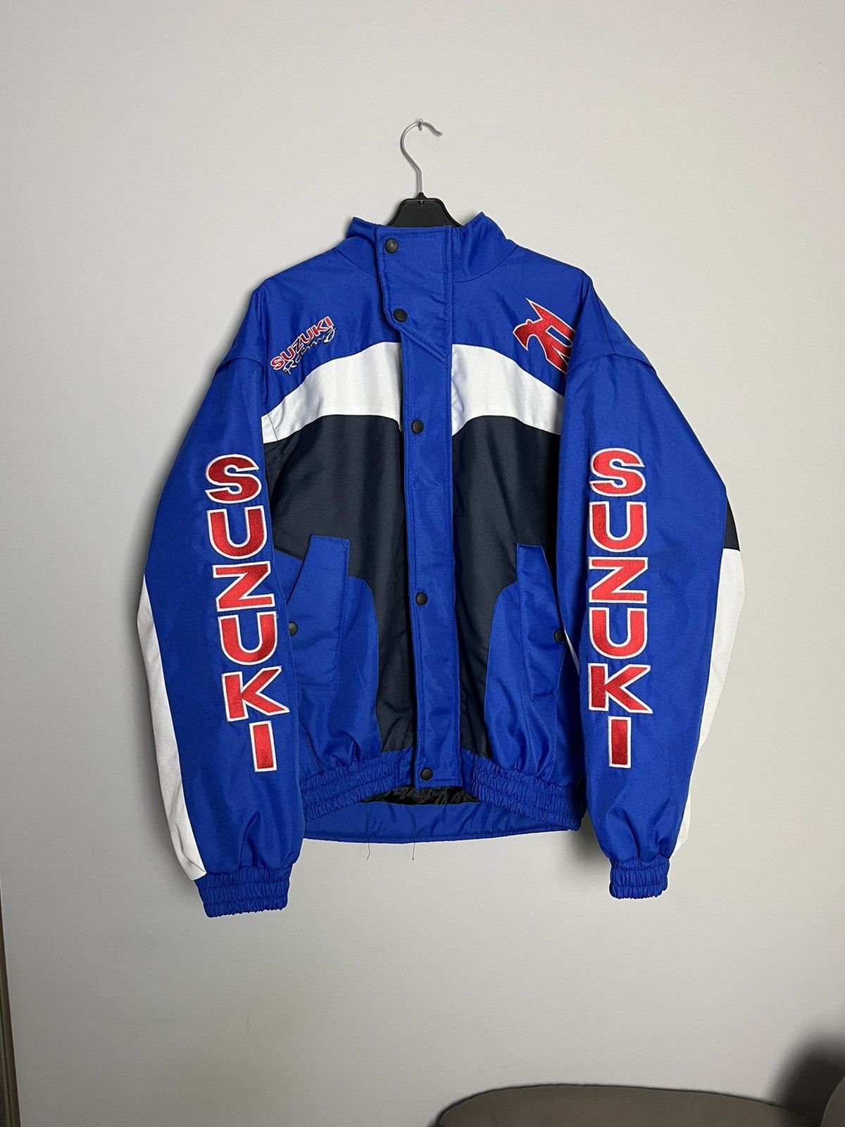 Japanese Brand × Vintage Vintage Suzuki Racing motorcycle y2k jacket Size US L / EU 52-54 / 3 - 2 Thumbnail