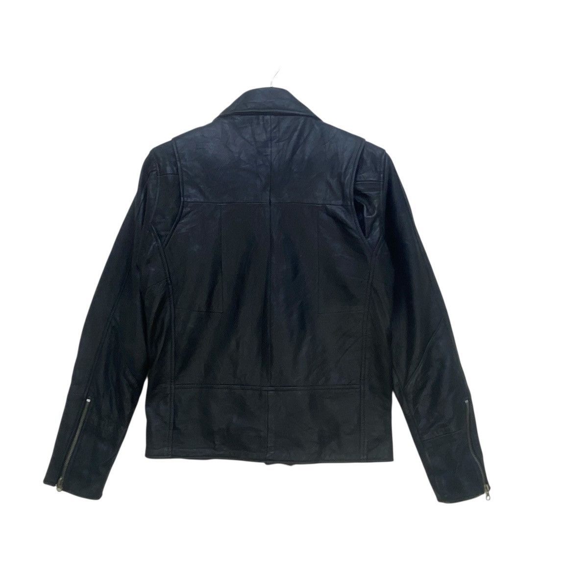 Genuine Leather × Japanese Brand × Leather Japanese Brand Double Collar Leather Jacket Size US XS / EU 42 / 0 - 4 Thumbnail