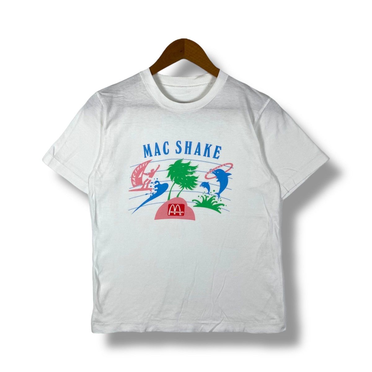 Vintage Vintage 90's McDONALD's Mac Shake Promo Graphic Tee Shirt Size US M / EU 48-50 / 2 - 1 Thumbnail
