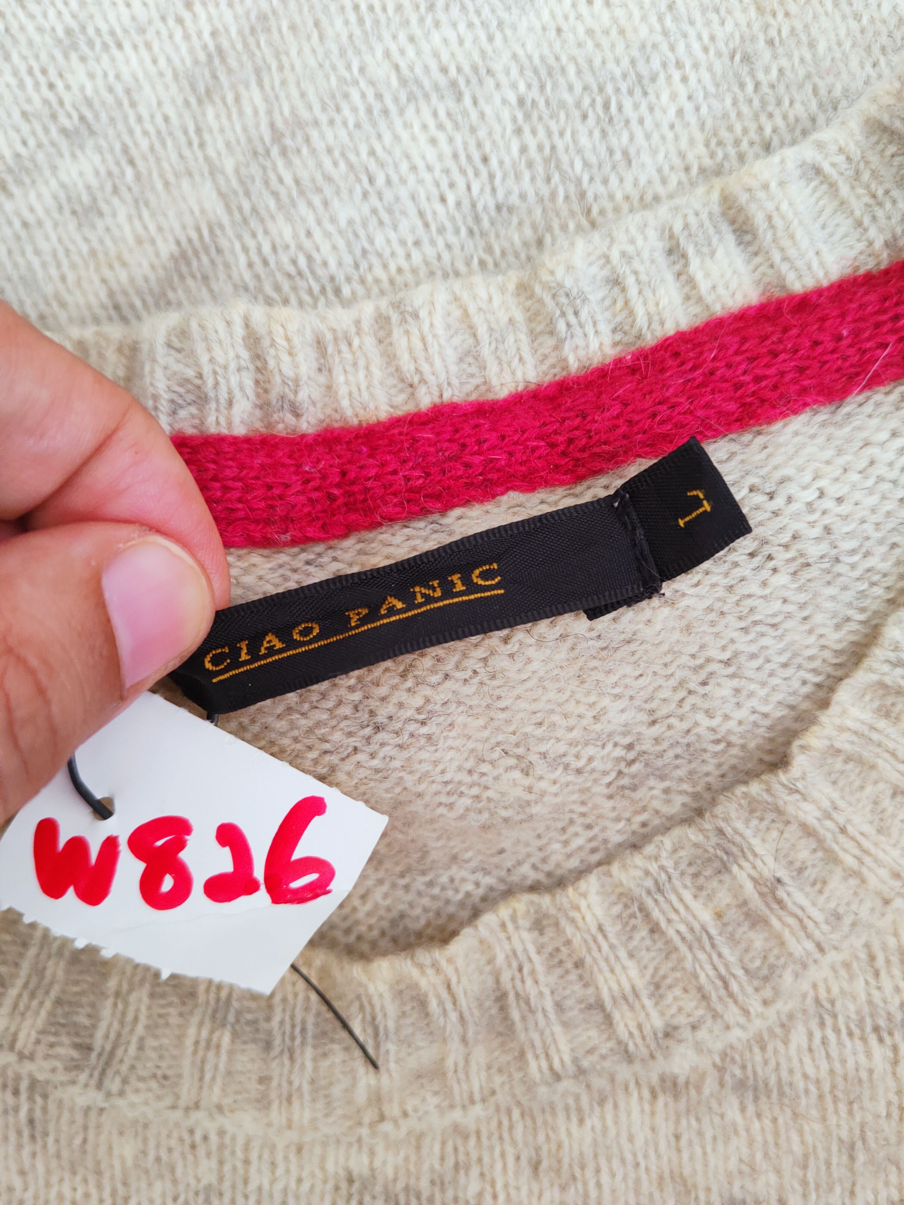 Ciaopanic × Homespun Knitwear × Japanese Brand Ciaopanic Beige Knitwear Sweatshirts #W826 Size US M / EU 48-50 / 2 - 12 Thumbnail