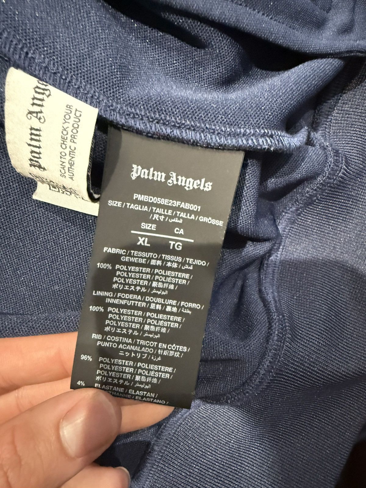 Navy Palm Angels Track Jacket