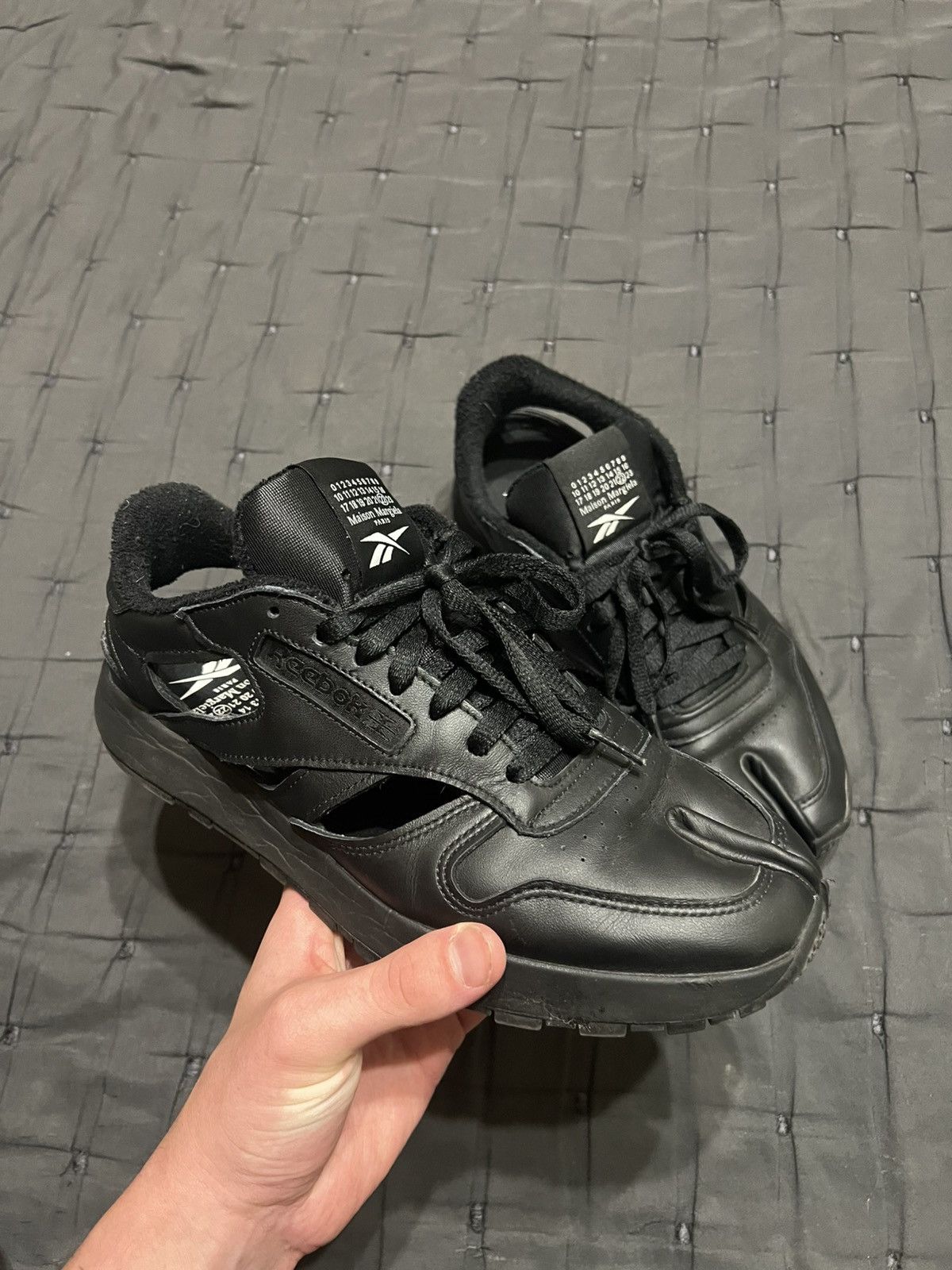 Maison Margiela Reebok Tabi Black | Grailed