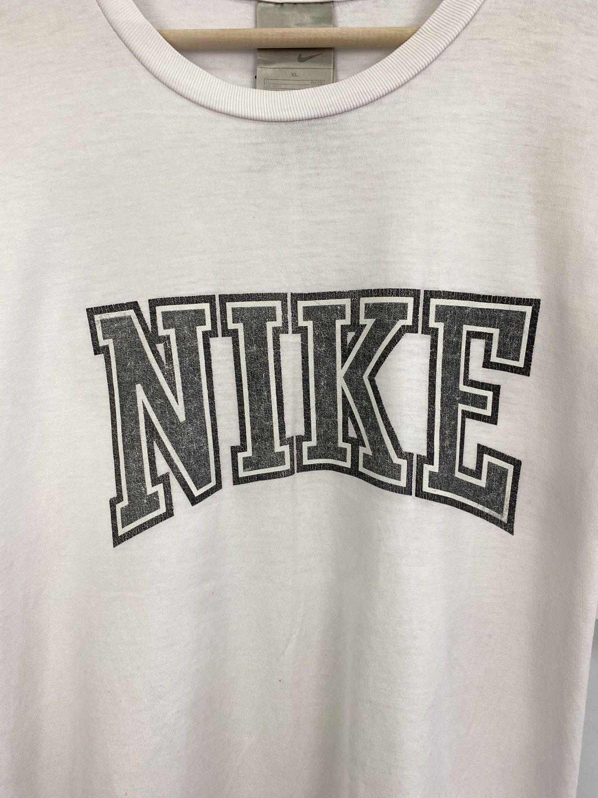 Nike Vintage 90s Nike swoosh retro t-shirt hype Size US XL / EU 56 / 4 - 4 Thumbnail