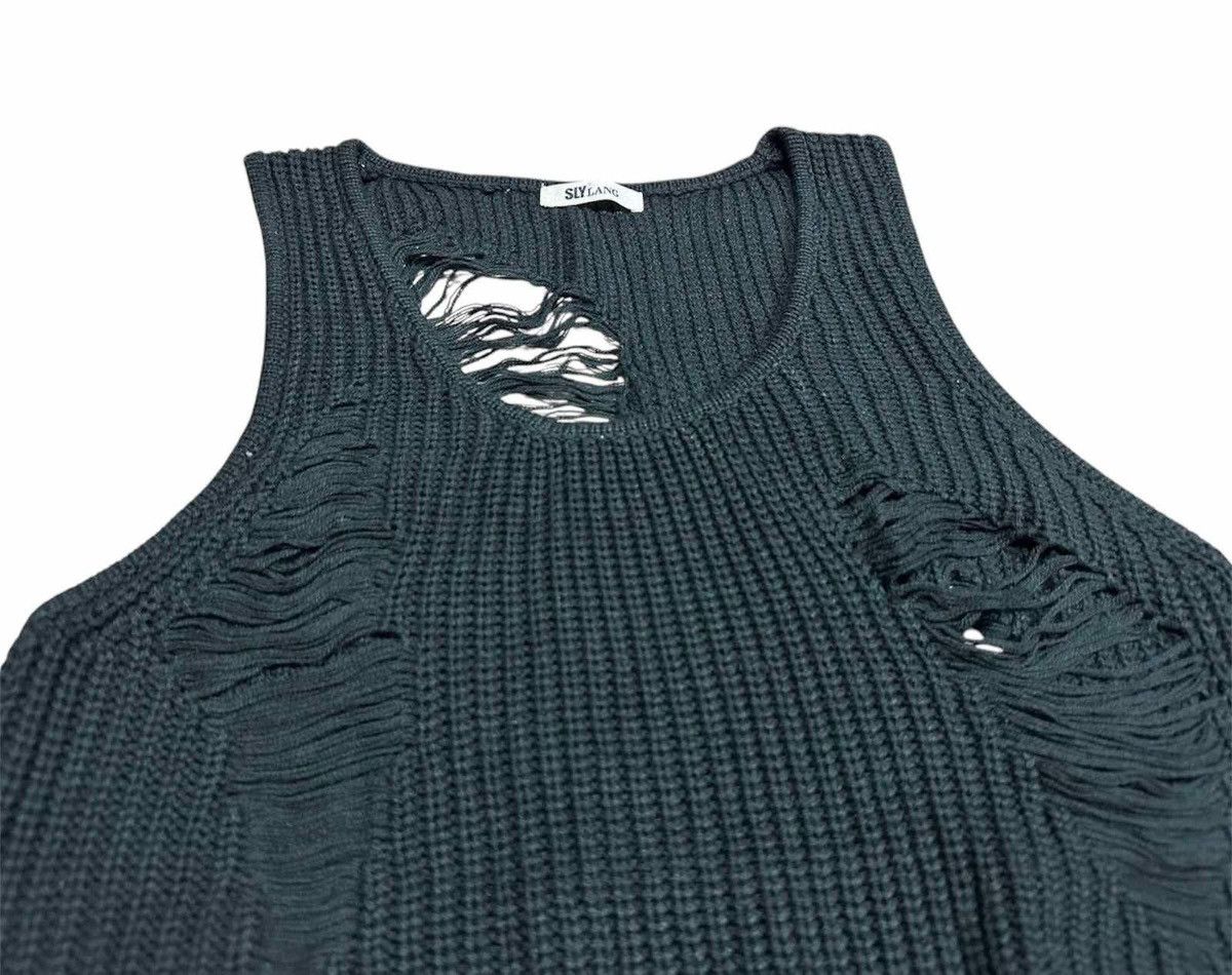 Hysteric Glamour × If Six Was Nine × Japanese Brand 🔥Sick Y2K Sly Lang Distressed Knit Sleeveless Goth Punk Size US M / EU 48-50 / 2 - 3 Thumbnail