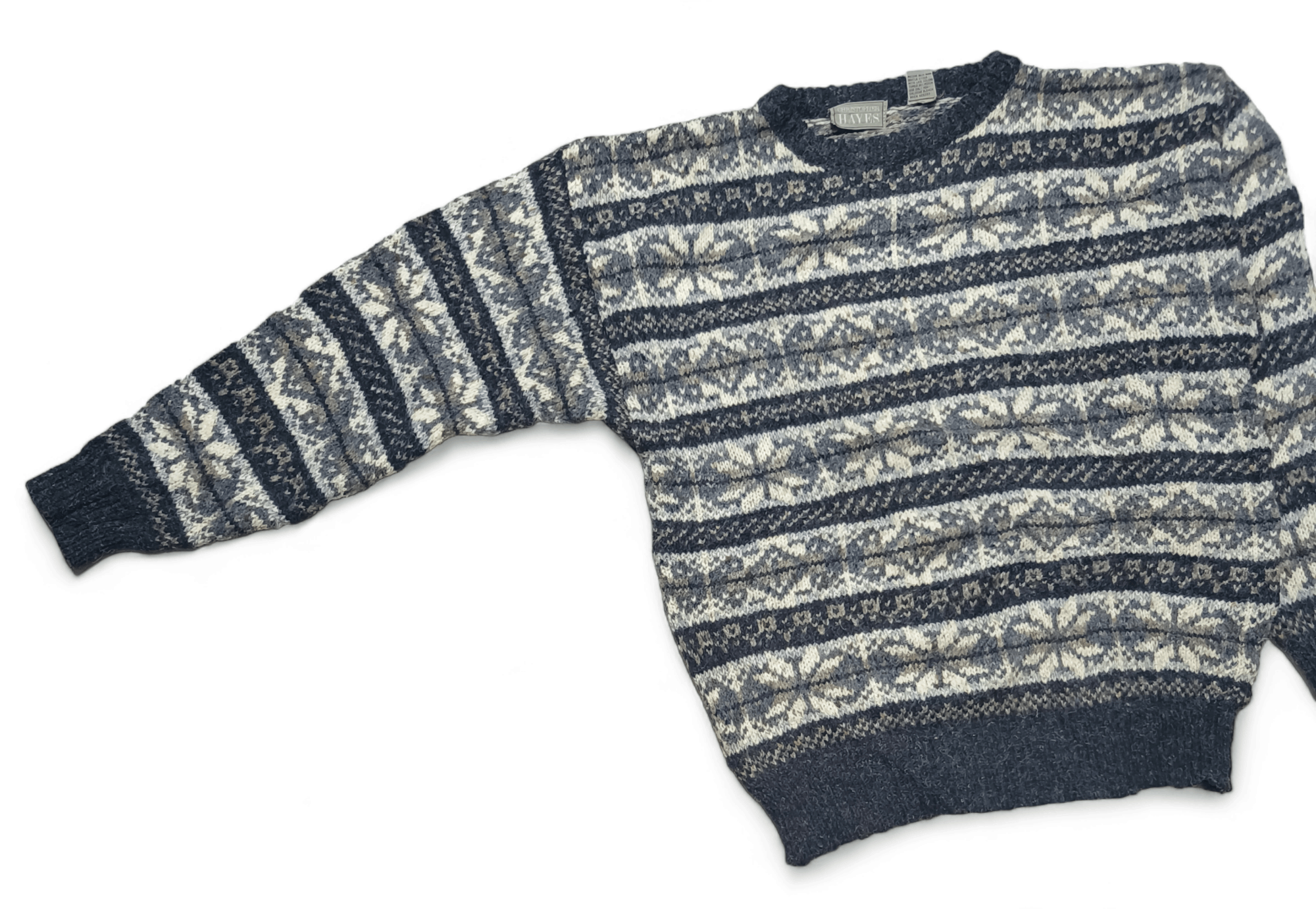 Other Vintage 80s CHRISTOPHER HAYES Ethnic Motifs Knit Sweater Size US L / EU 52-54 / 3 - 3 Thumbnail