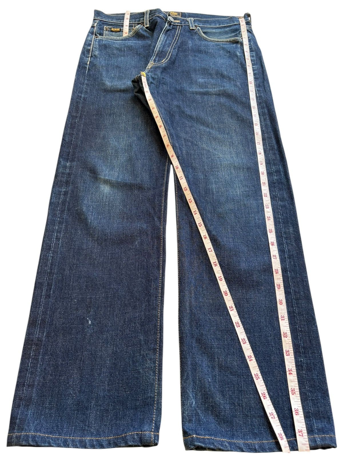 X-LARGE Vintage Japanese X-Large Selvedge Blue Wash Loose Jeans Size US 30 / EU 46 - 14 Thumbnail