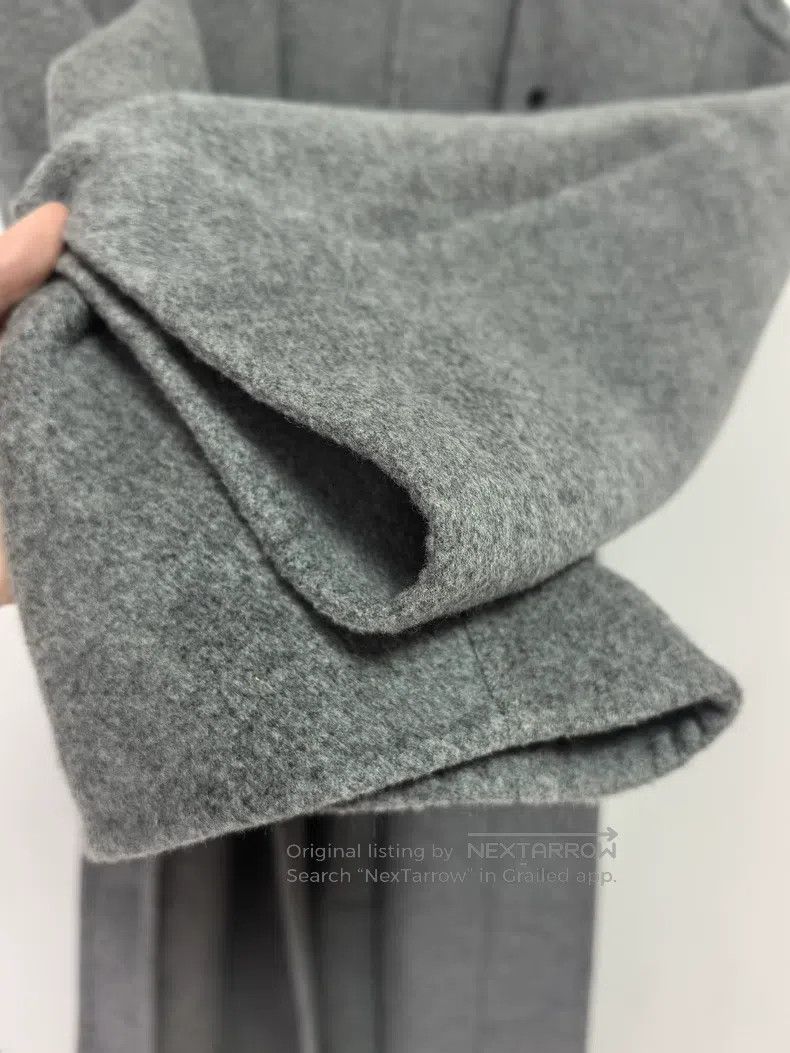 Hermes Hermes Gray Hooded Cashmere Long Overcoat Size XXS / US 00 / IT 34 - 7 Thumbnail