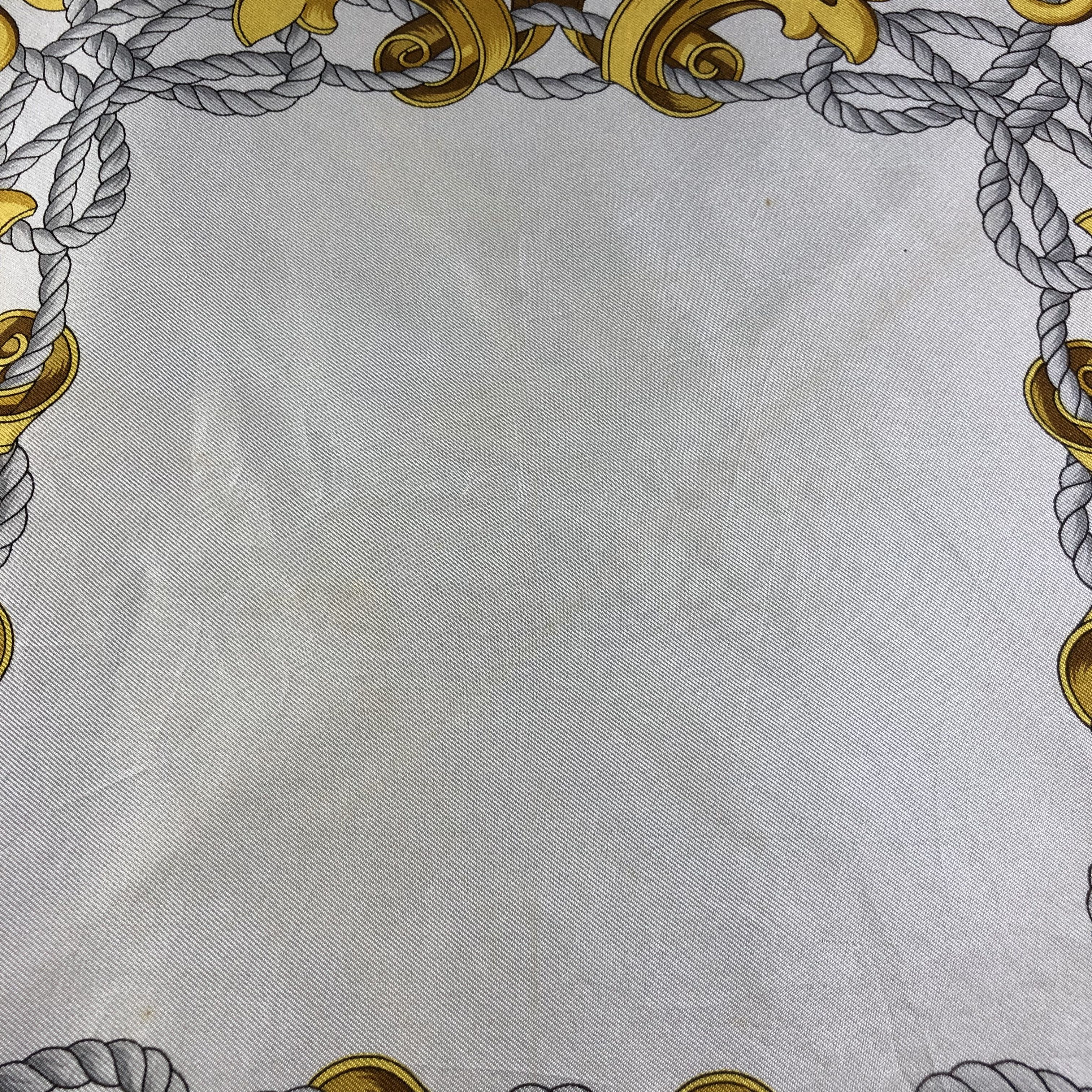 Vintage Rochas Paris Luxury Baroque Silk Scarf M475 Size ONE SIZE - 9 Thumbnail